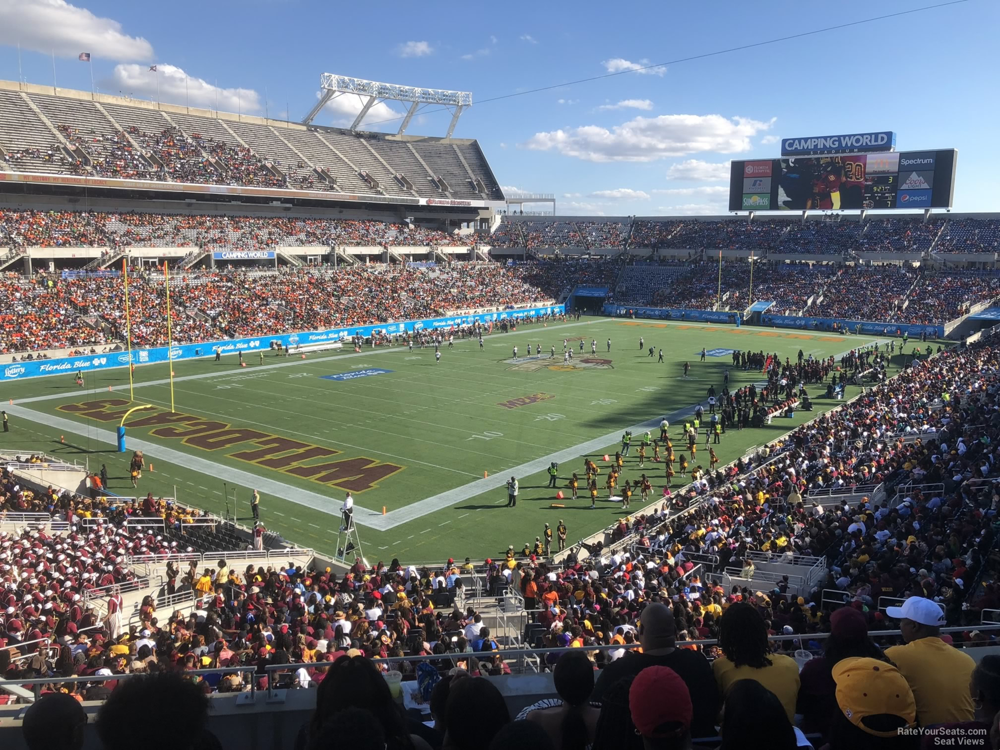 section p42, row m seat view  for football - camping world stadium