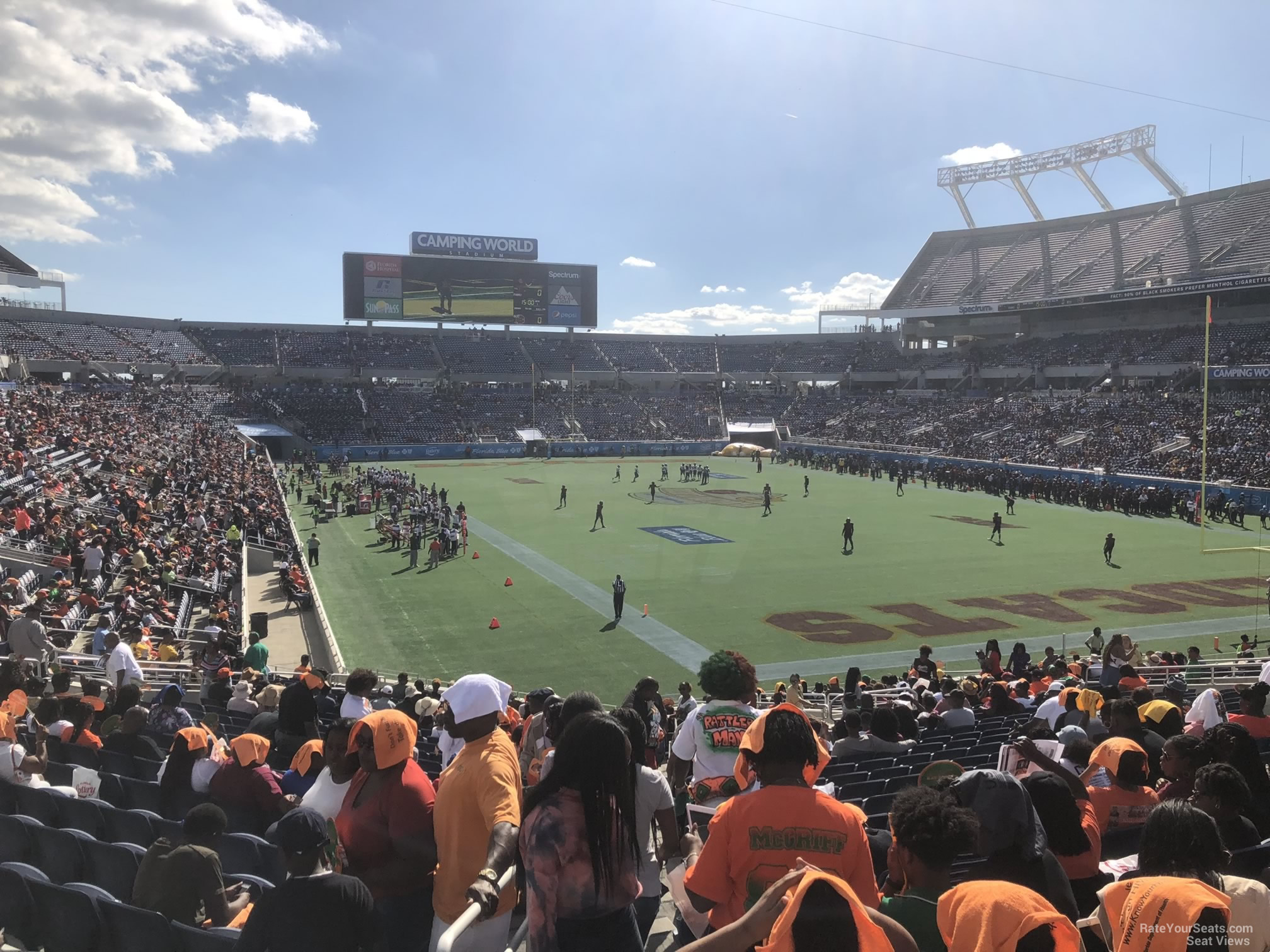 section p51, row m seat view  for football - camping world stadium