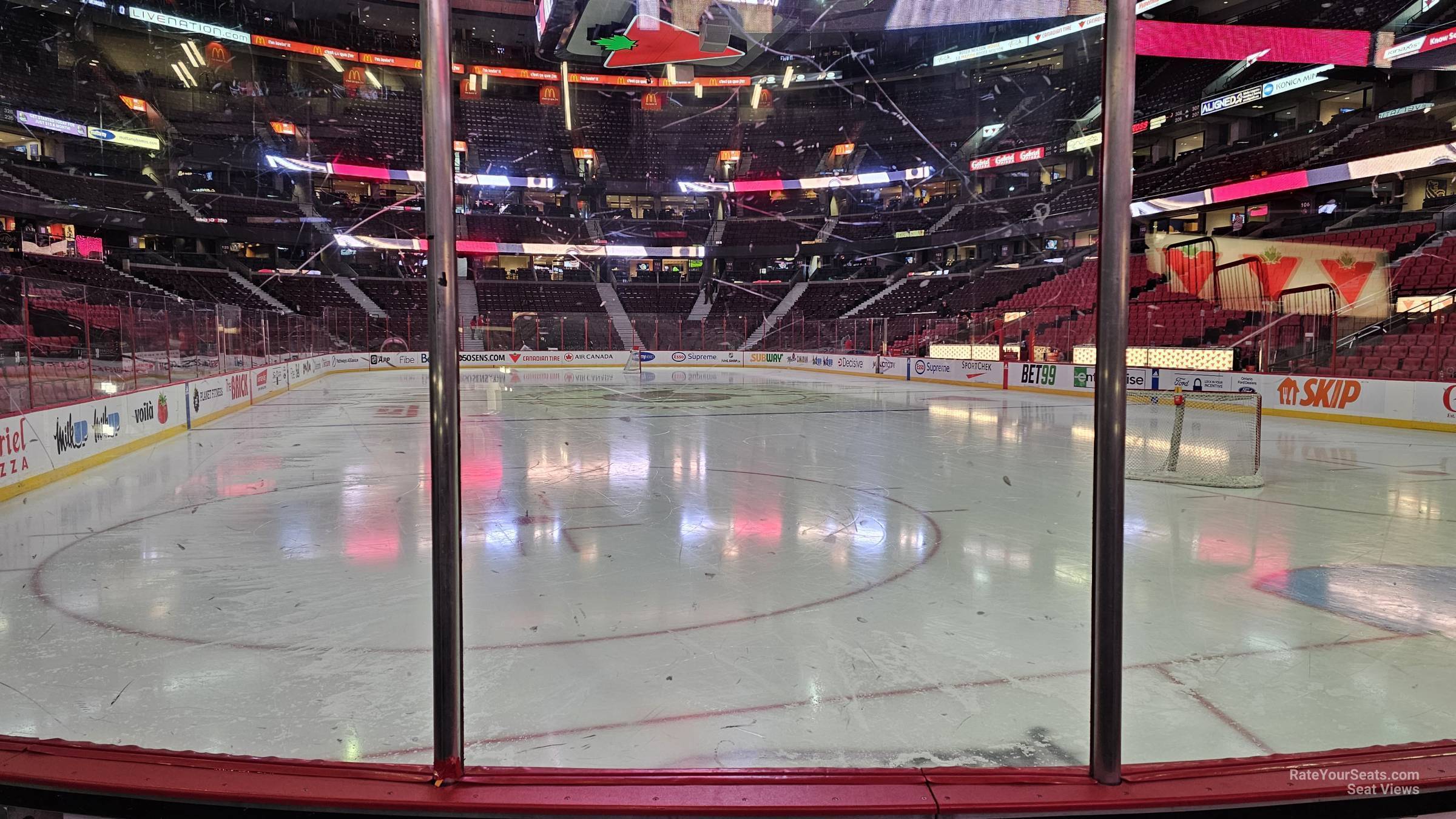 section 112, row c seat view  for hockey - canadian tire centre