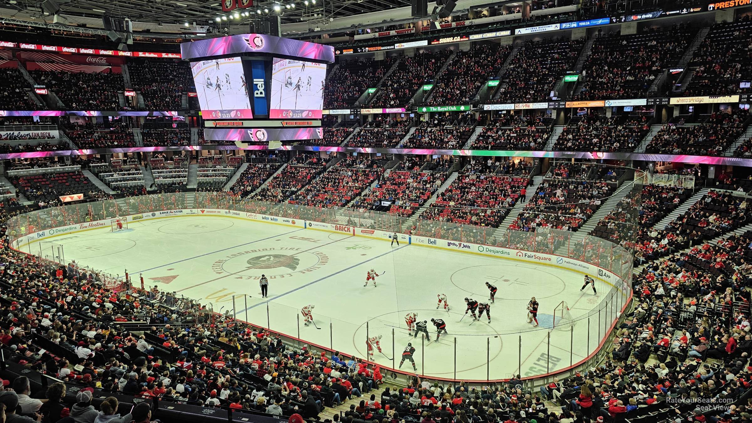 Canadian Tire Centre Seating 