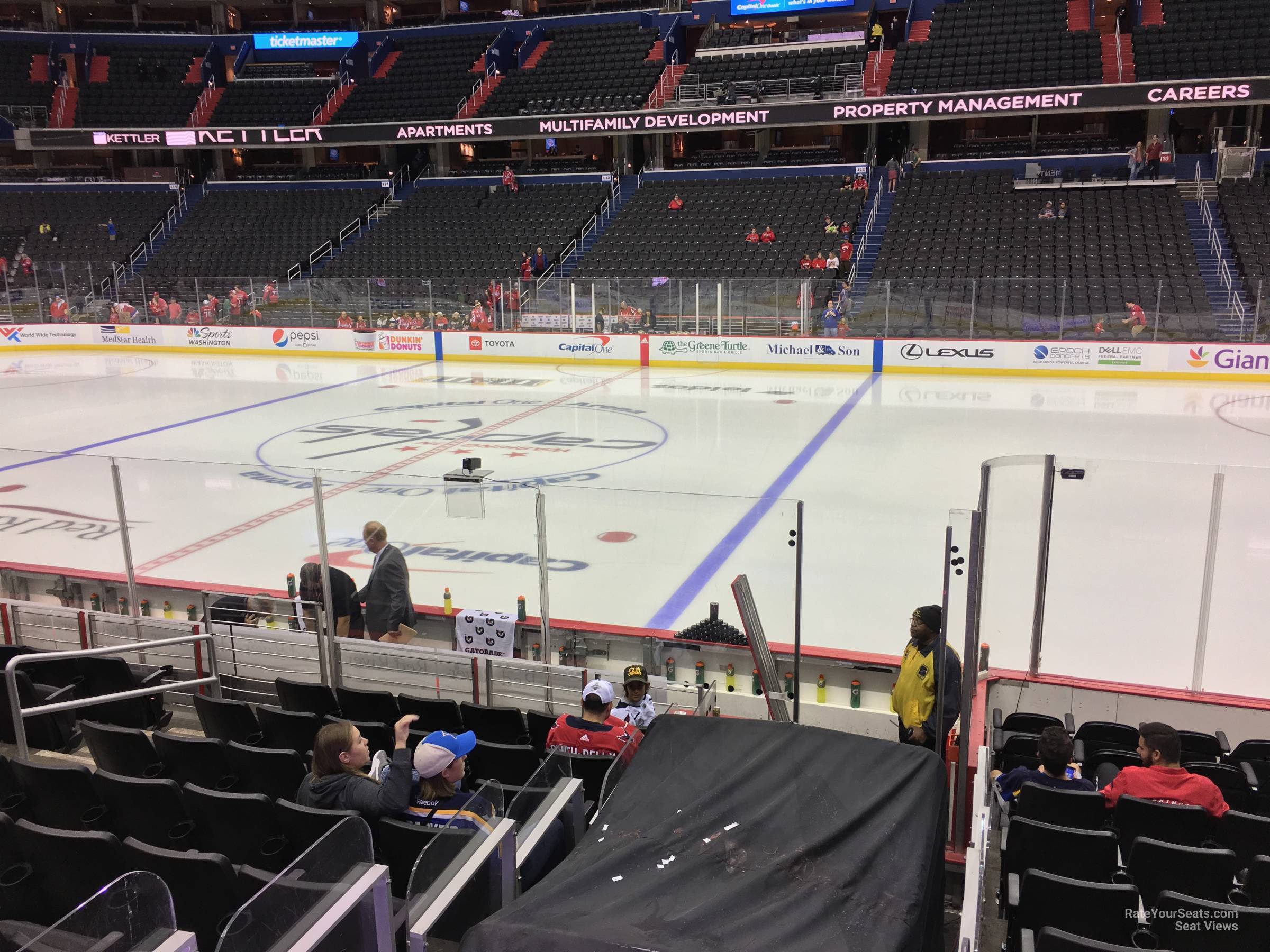 section 101, row l seat view  for hockey - capital one arena