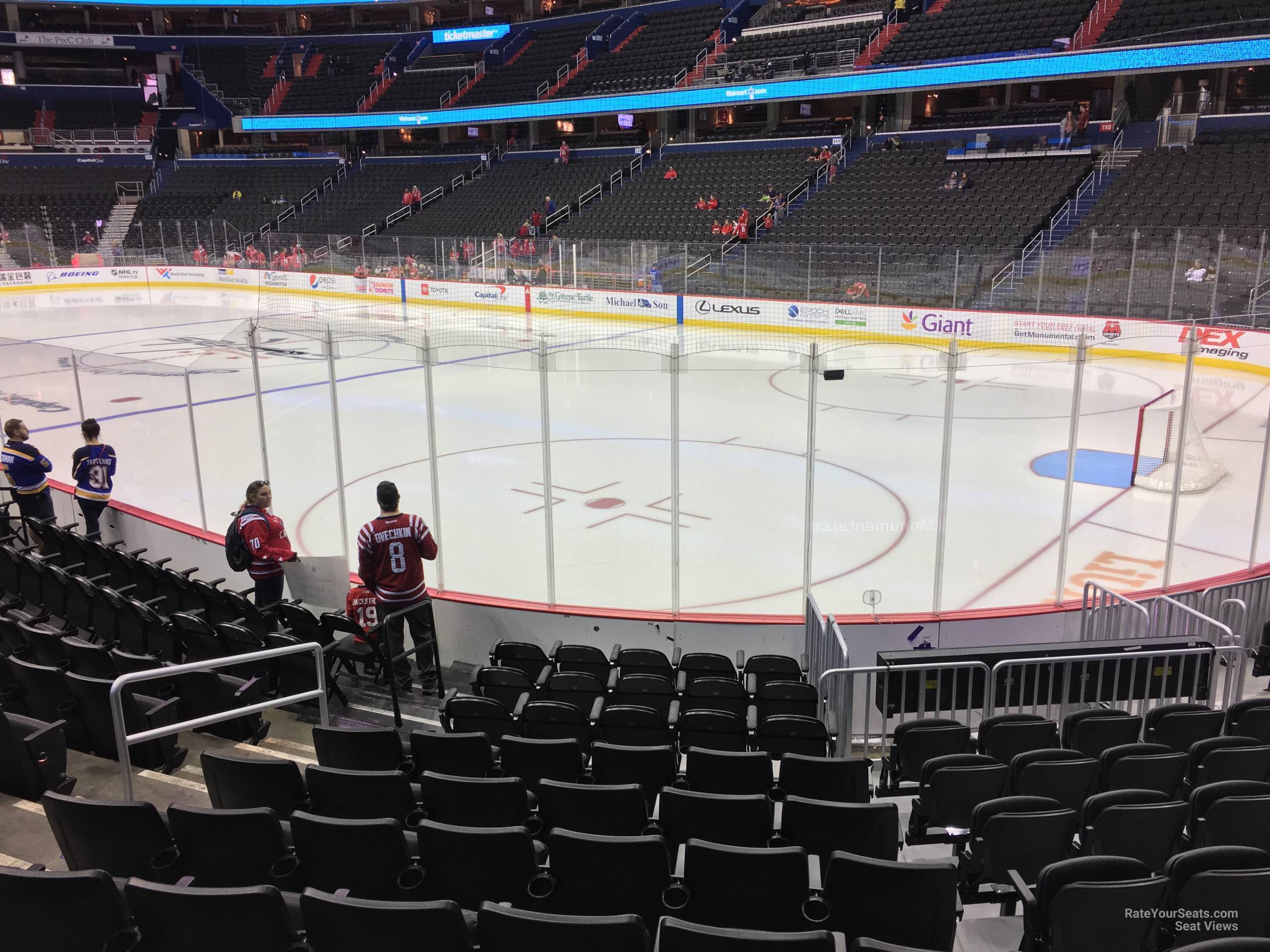 section 103, row l seat view  for hockey - capital one arena