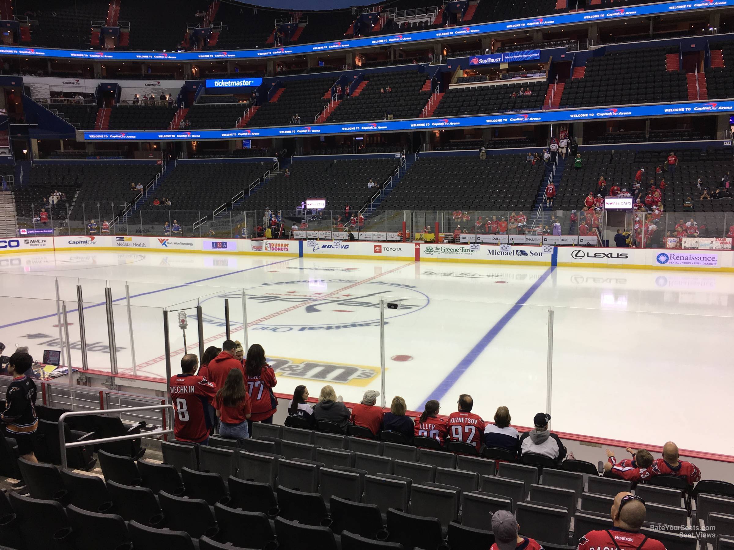 section 112, row l seat view  for hockey - capital one arena