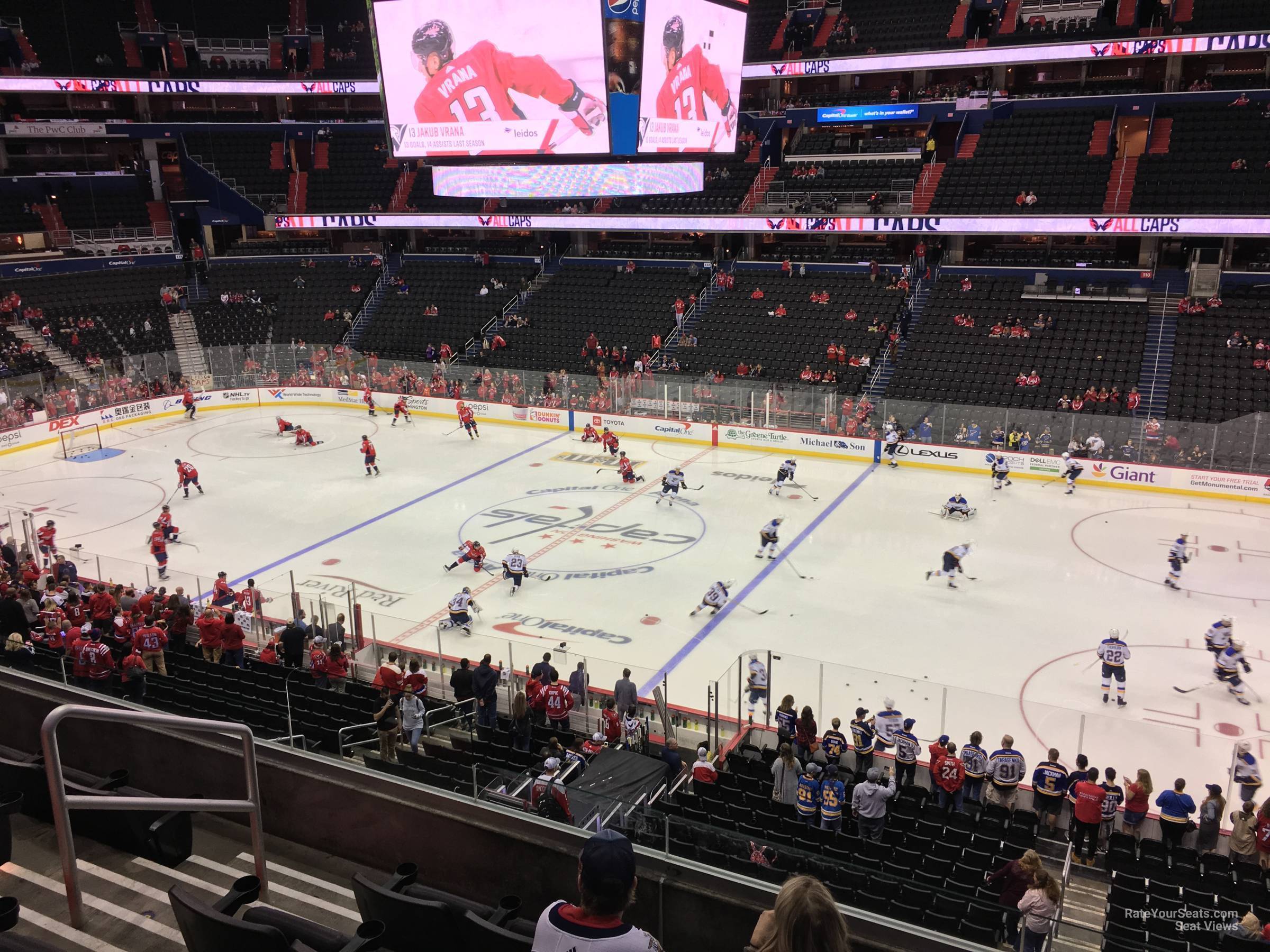 section 202, row e seat view  for hockey - capital one arena