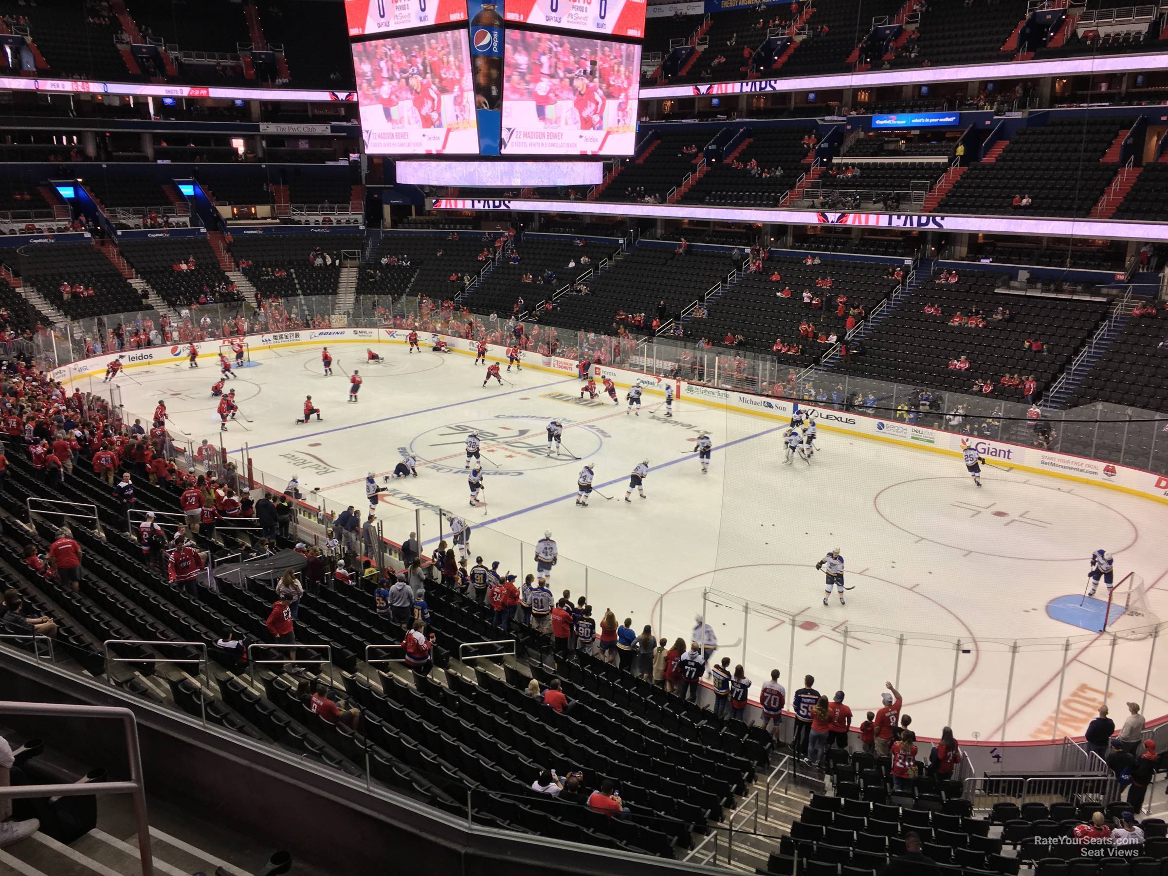 section 204, row e seat view  for hockey - capital one arena