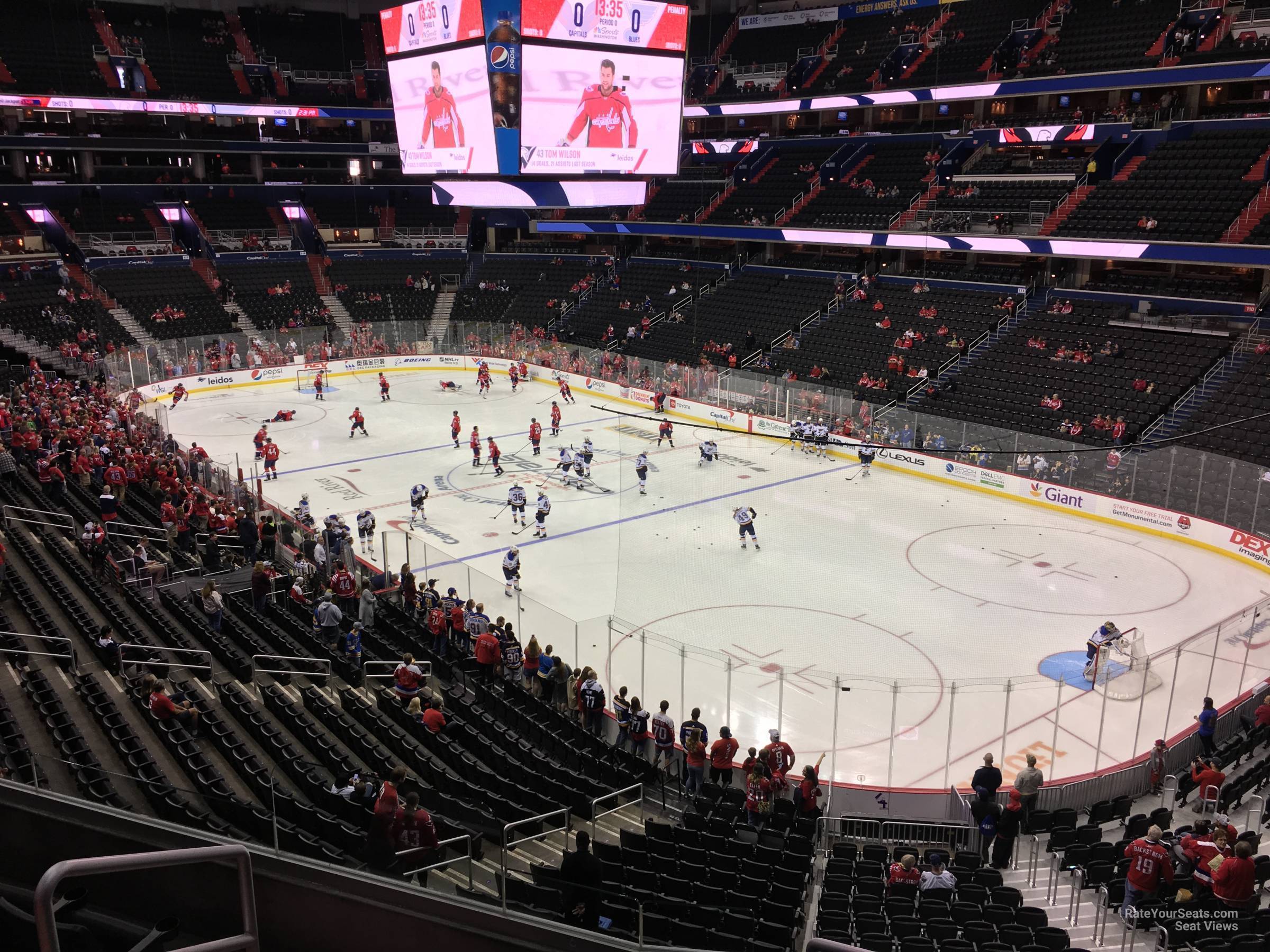 section 205, row e seat view  for hockey - capital one arena