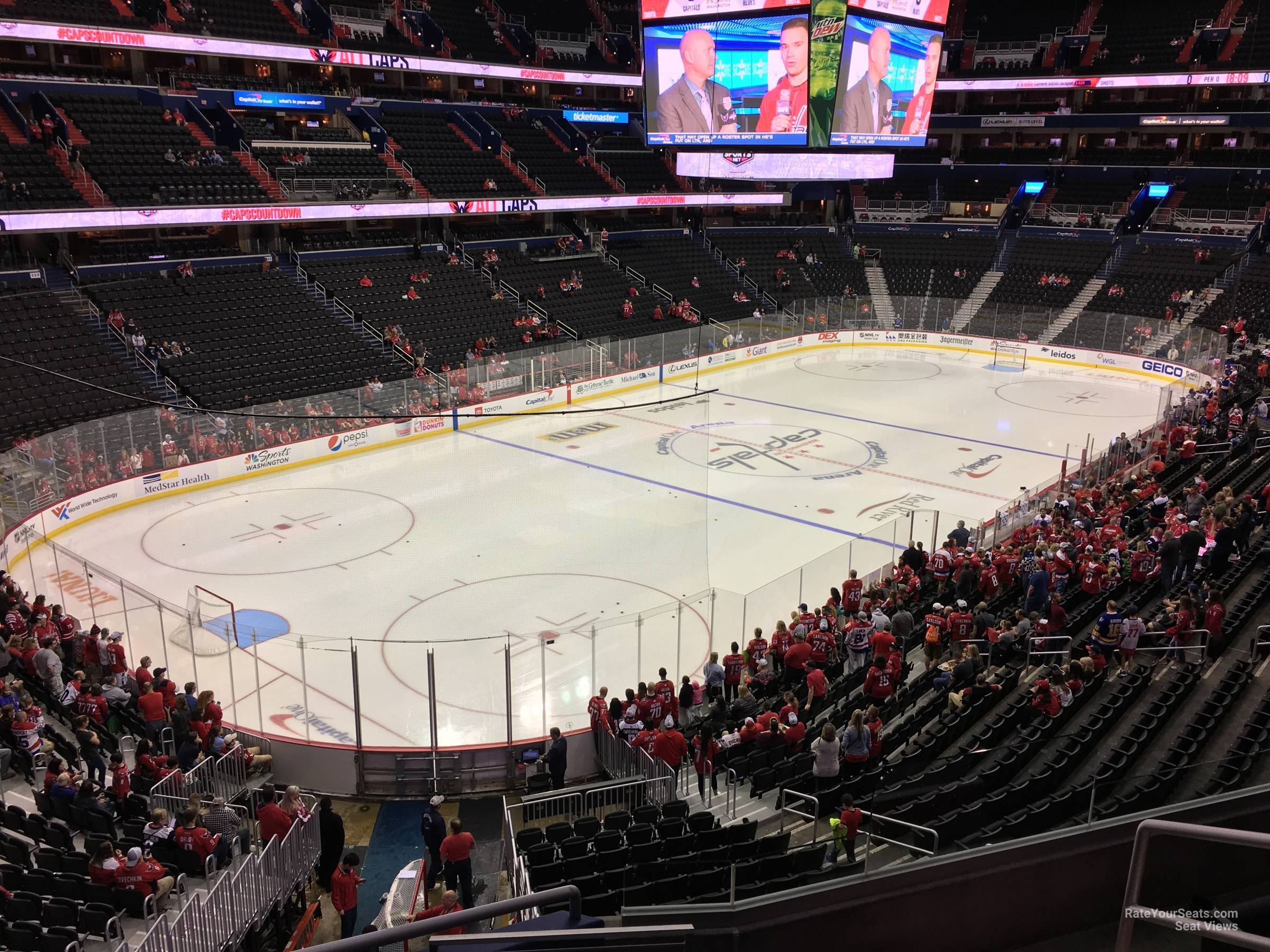 section 225, row e seat view  for hockey - capital one arena