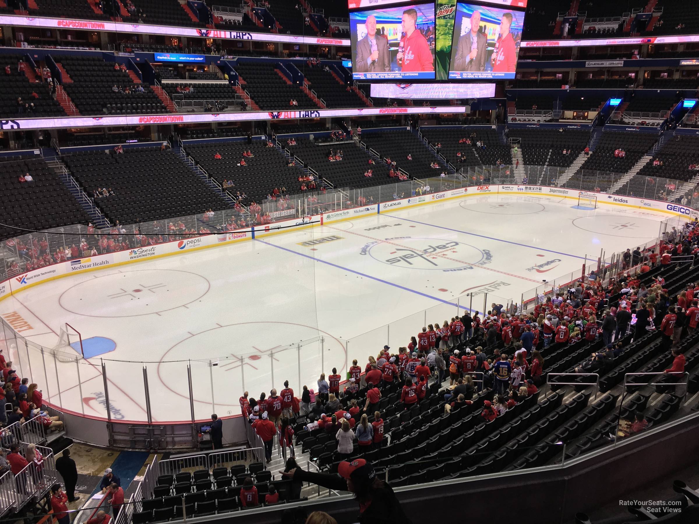 section 226, row e seat view  for hockey - capital one arena