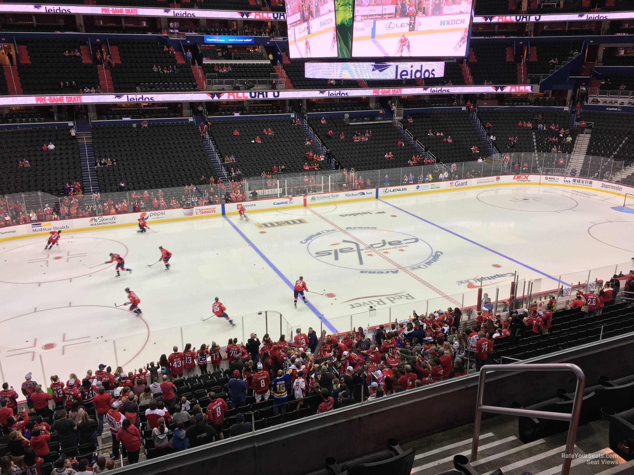 section 228, row e seat view  for hockey - capital one arena