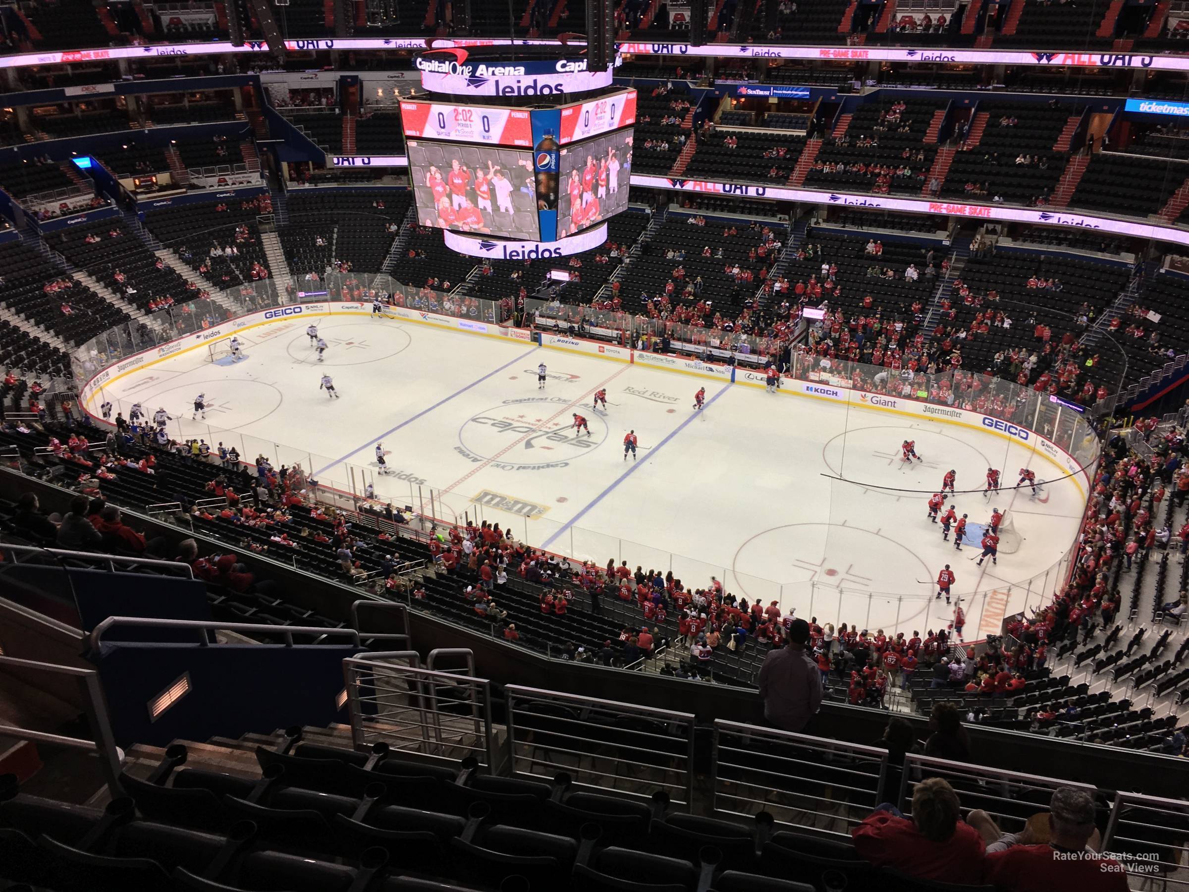 section 420, row m seat view  for hockey - capital one arena