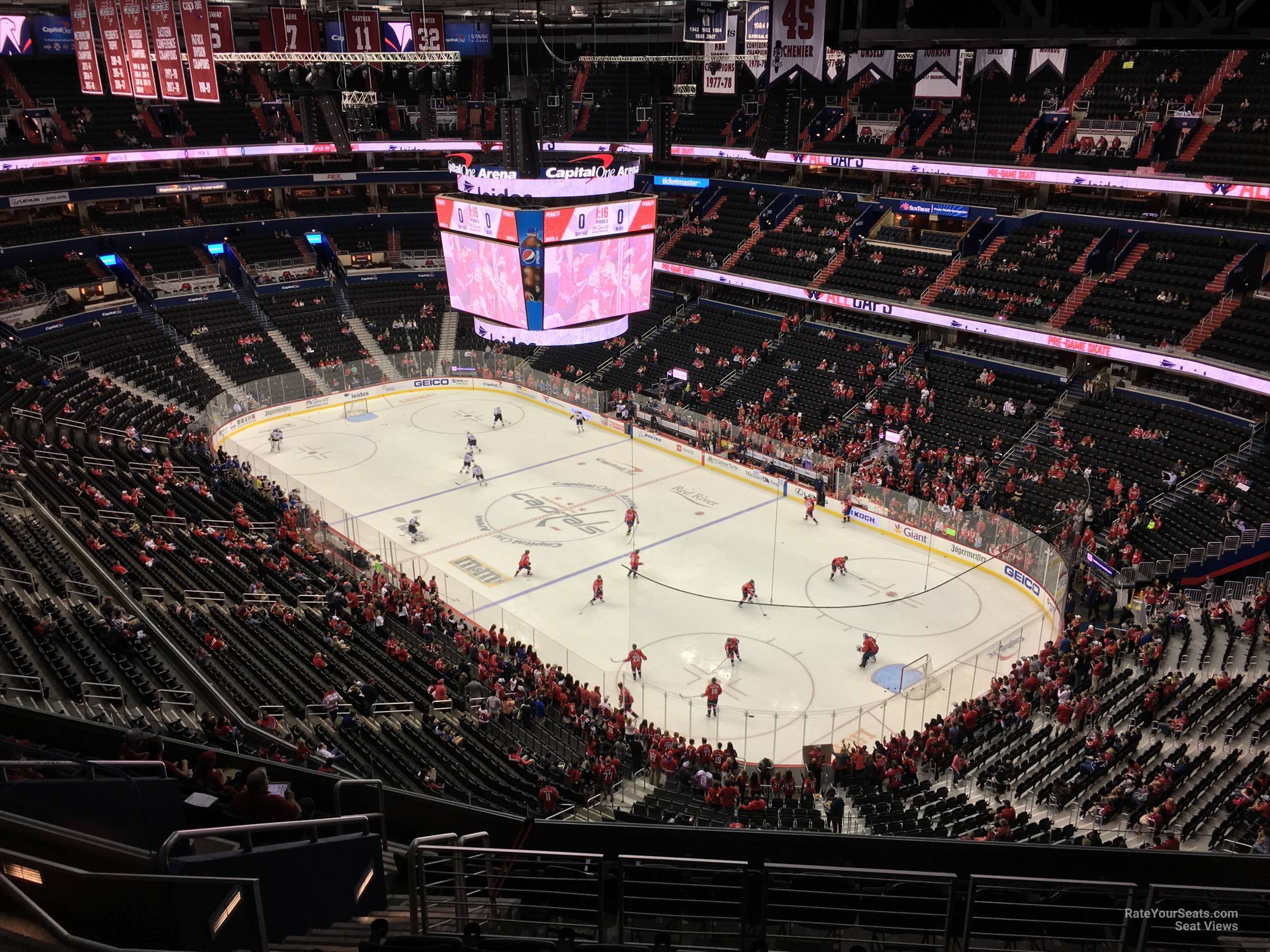 section 422, row m seat view  for hockey - capital one arena