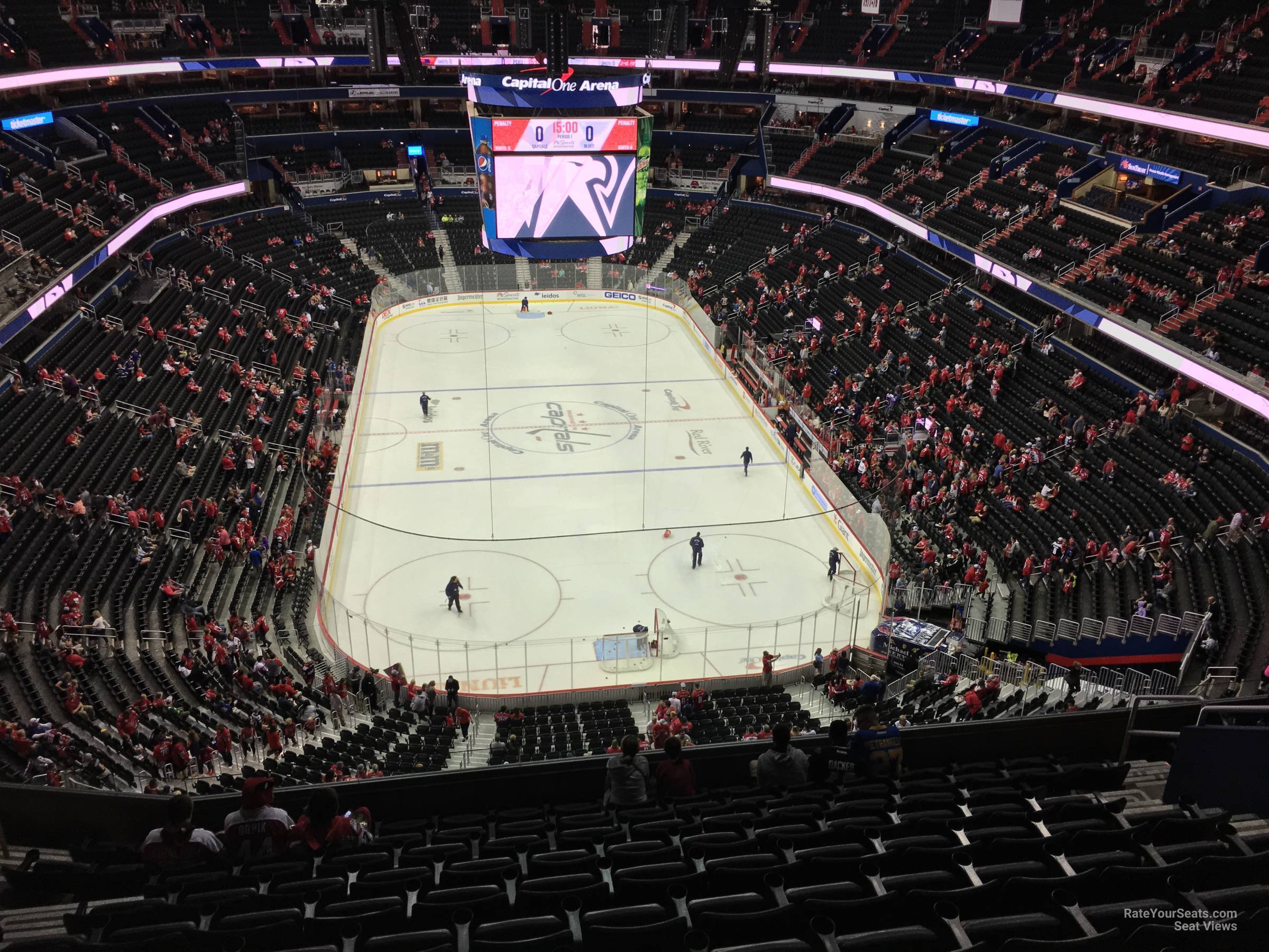 section 425, row m seat view  for hockey - capital one arena