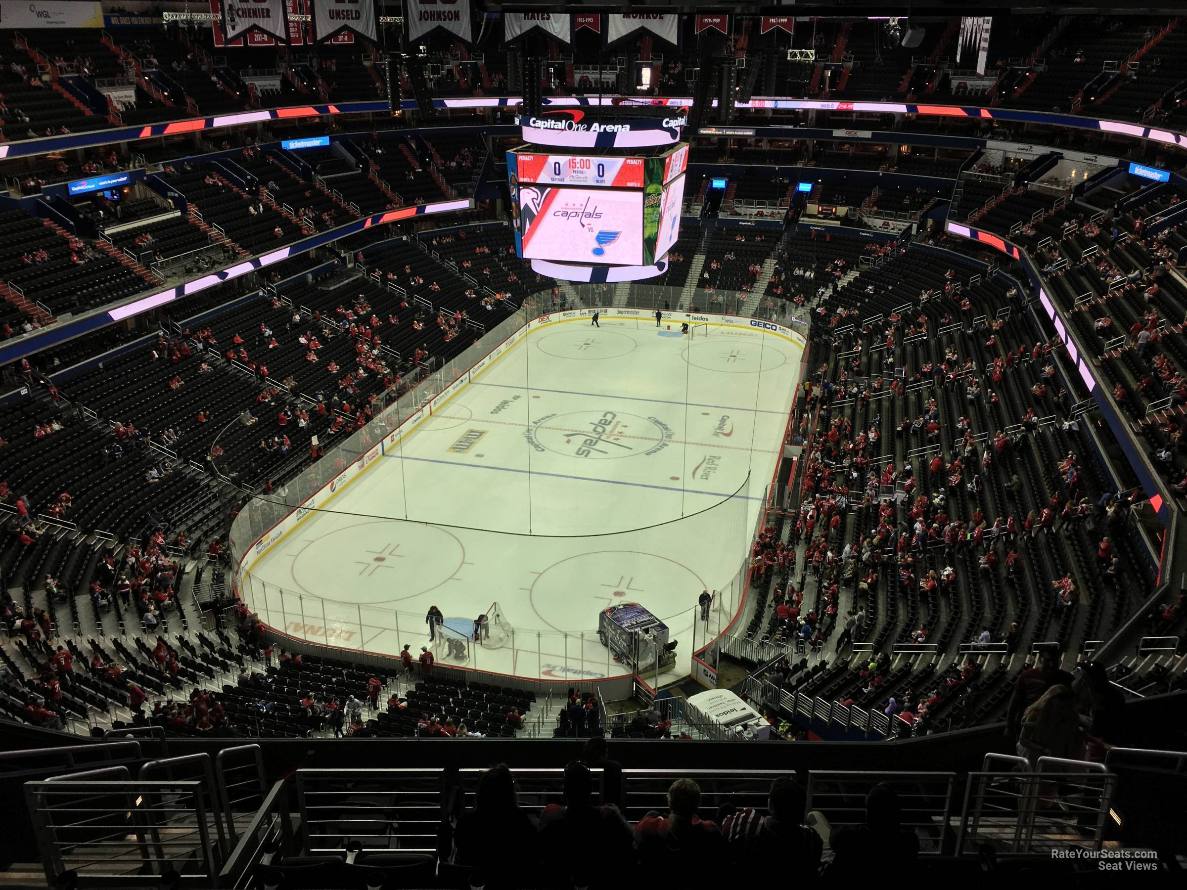 section 427, row m seat view  for hockey - capital one arena