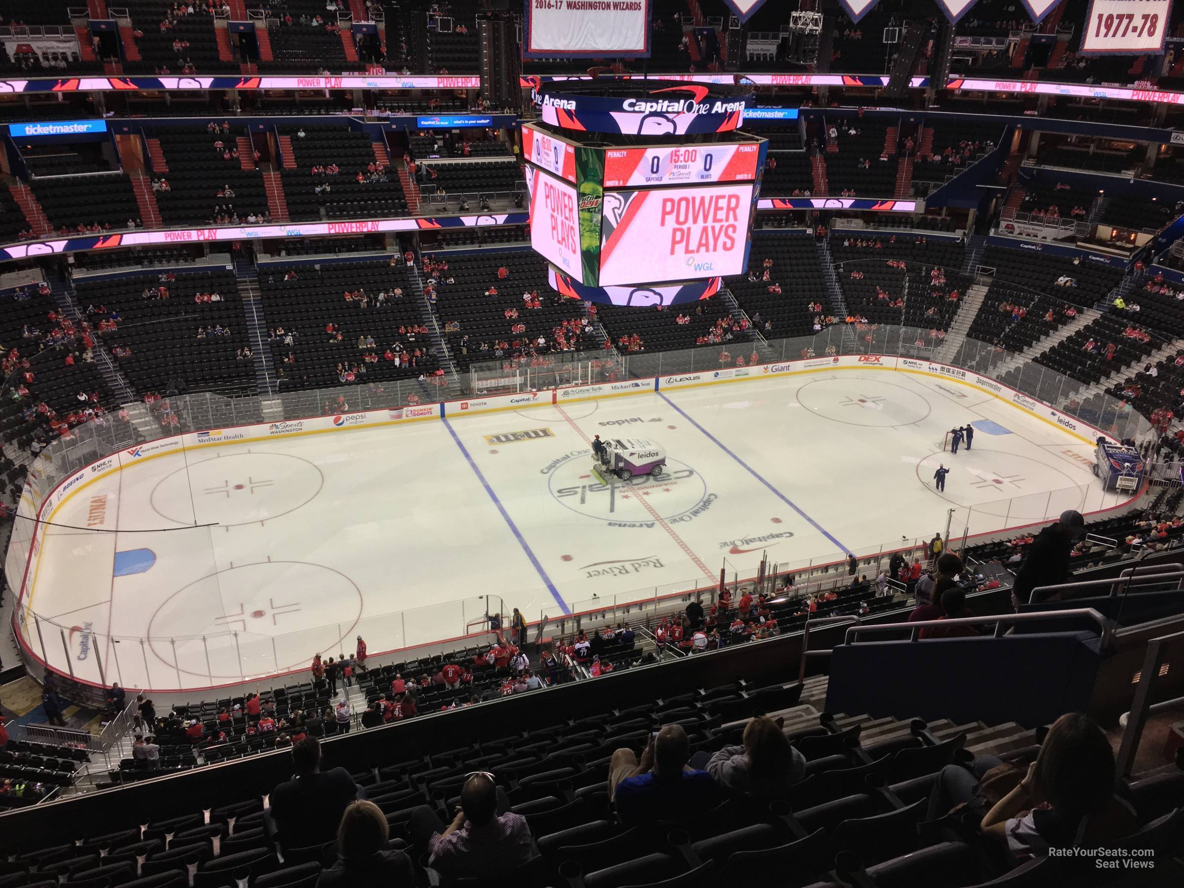 section 432, row m seat view  for hockey - capital one arena
