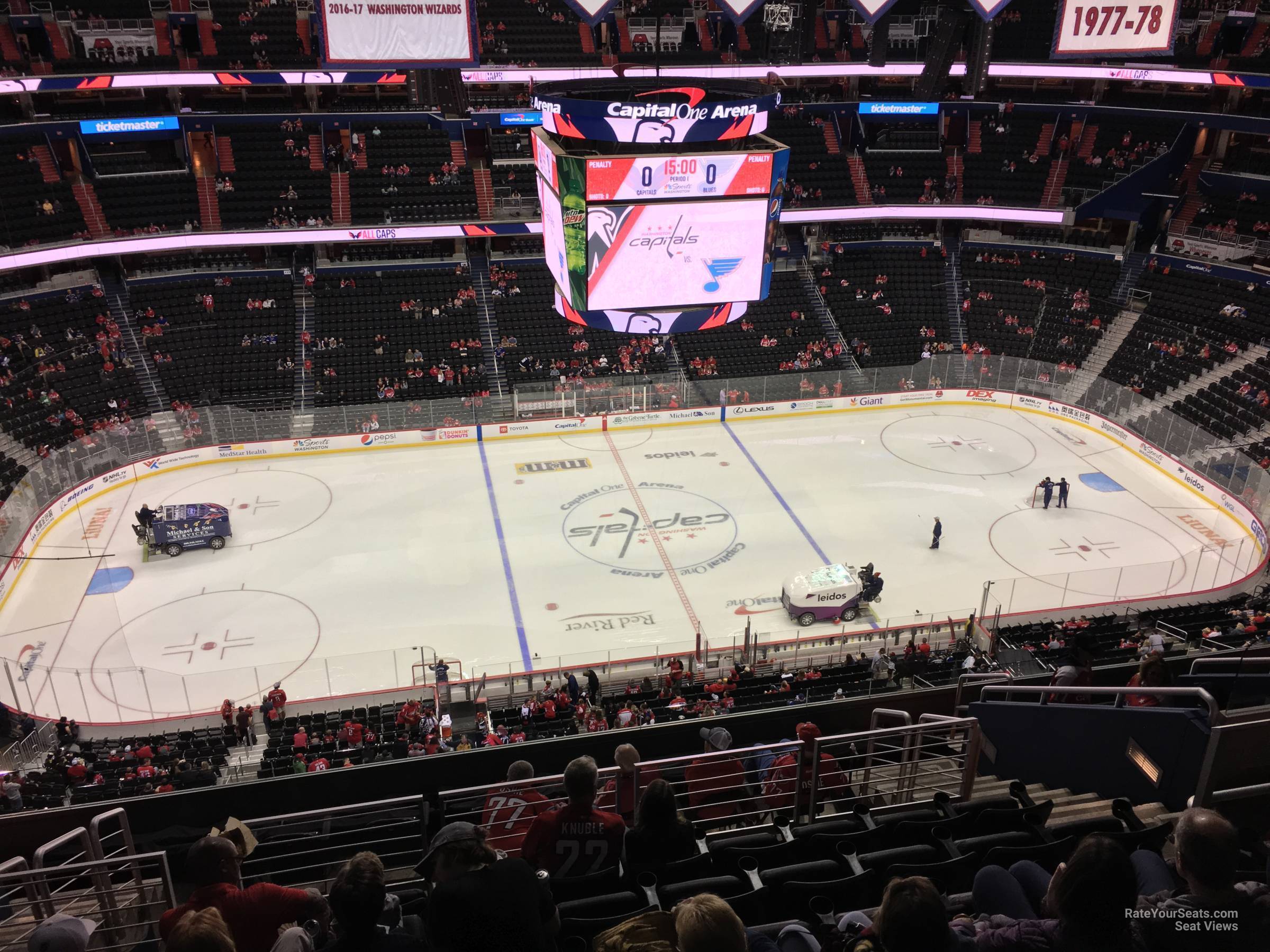 section 433, row m seat view  for hockey - capital one arena