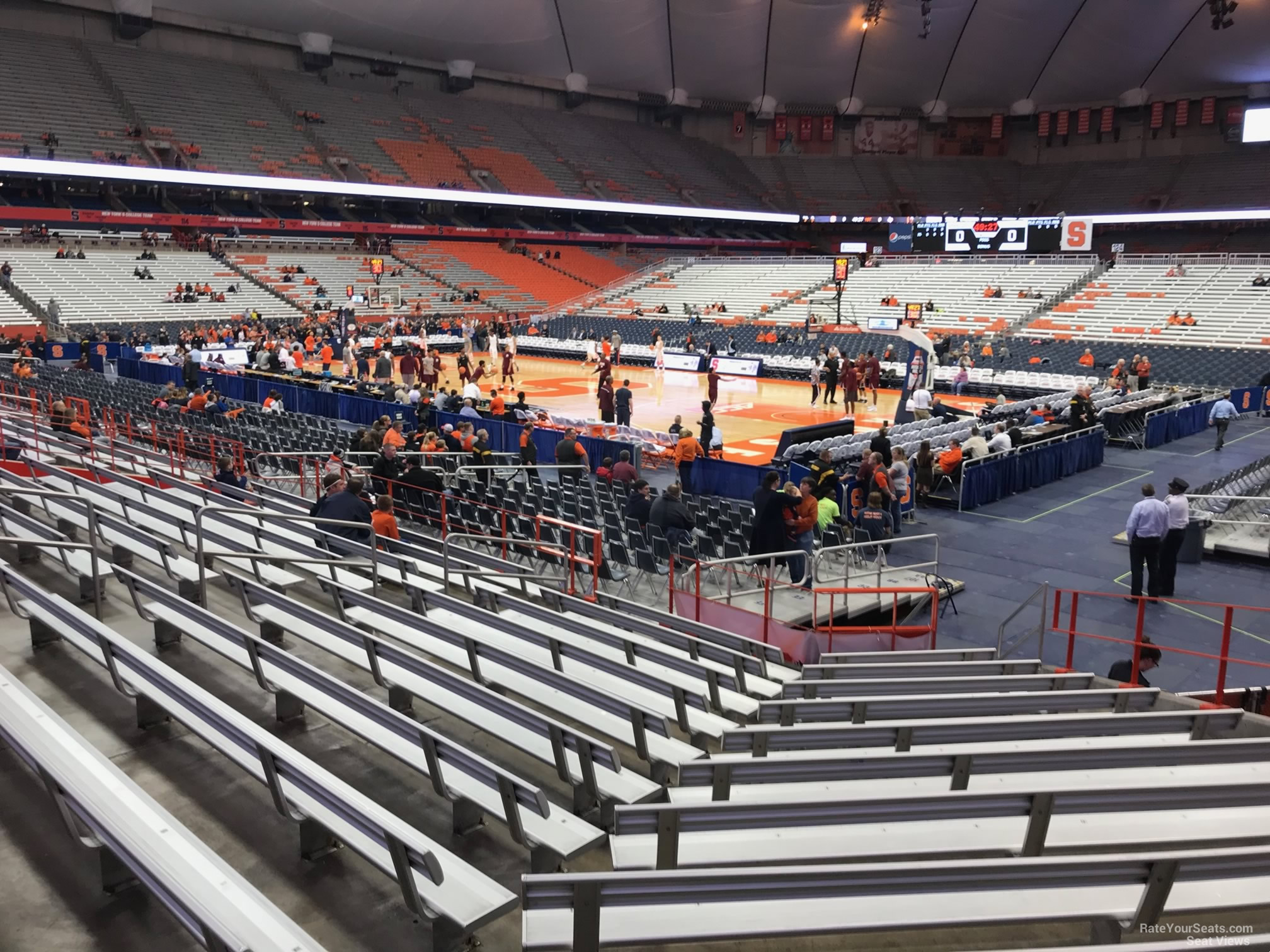 section 106, row m seat view  for basketball - carrier dome