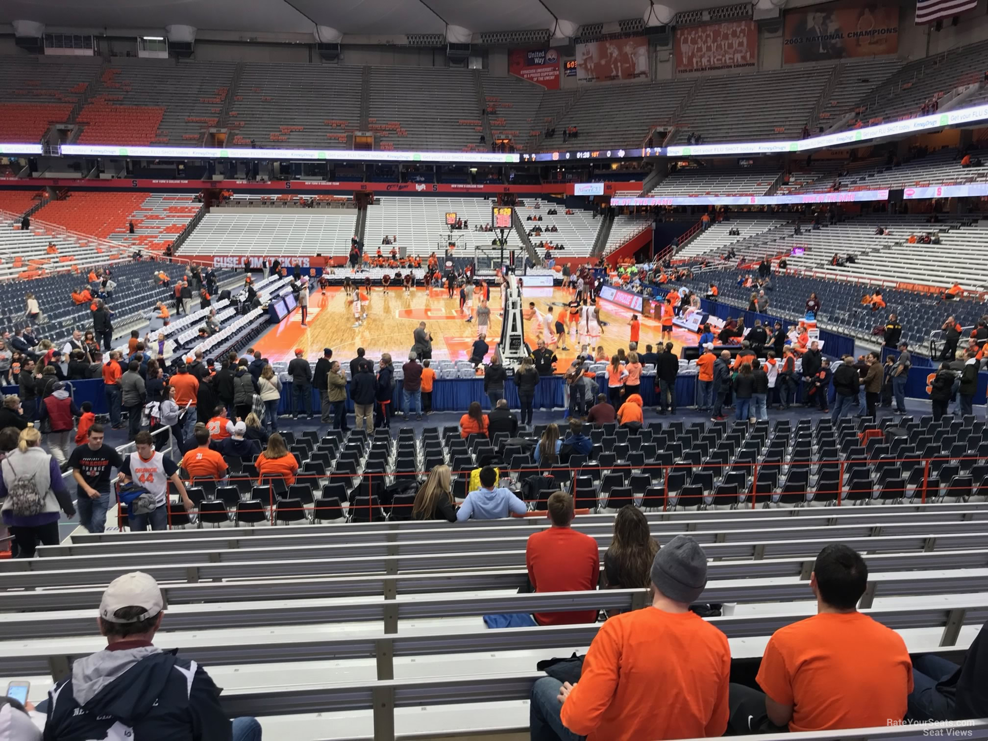 section 114, row m seat view  for basketball - carrier dome