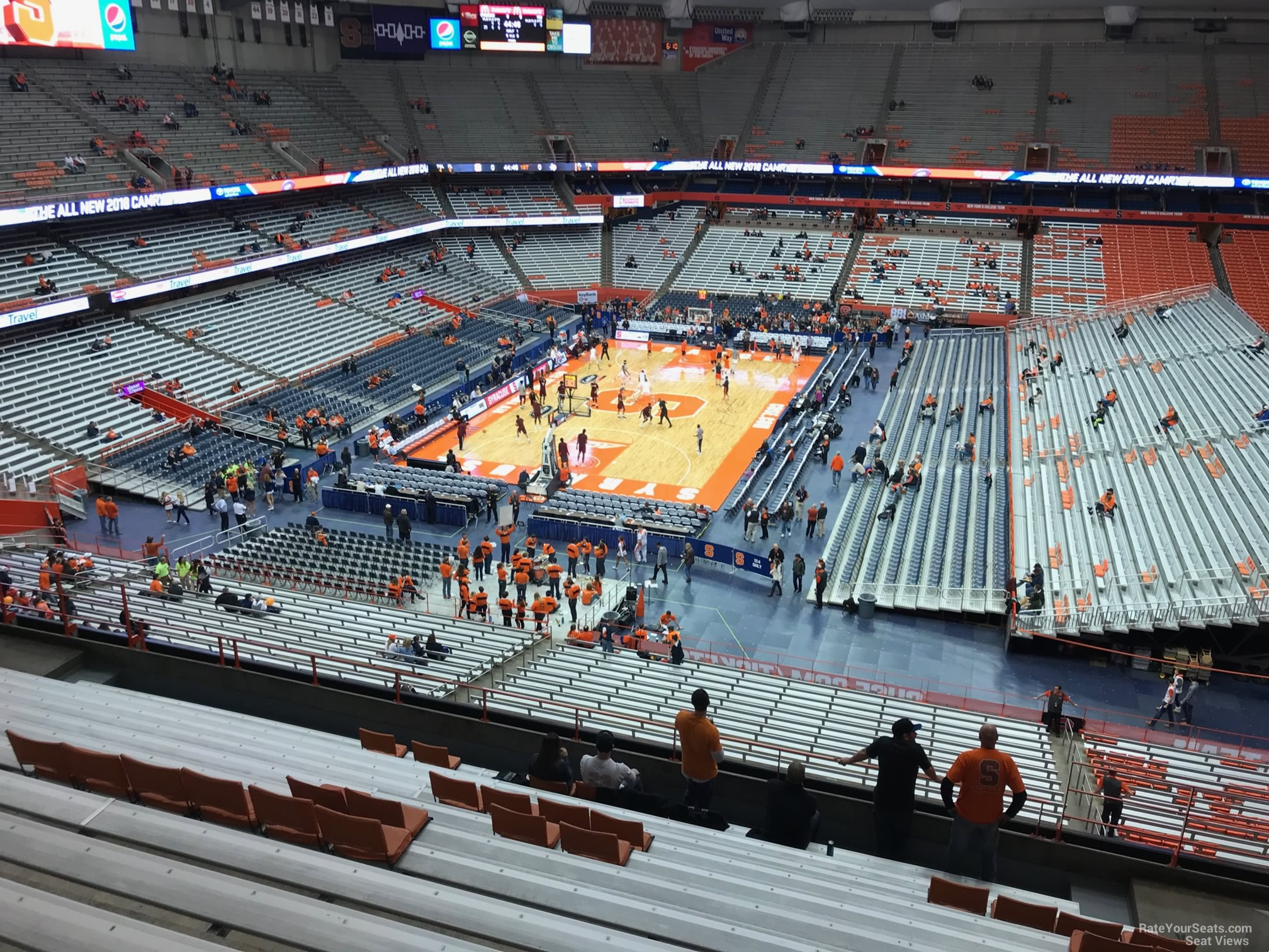 section 302, row m seat view  for basketball - carrier dome
