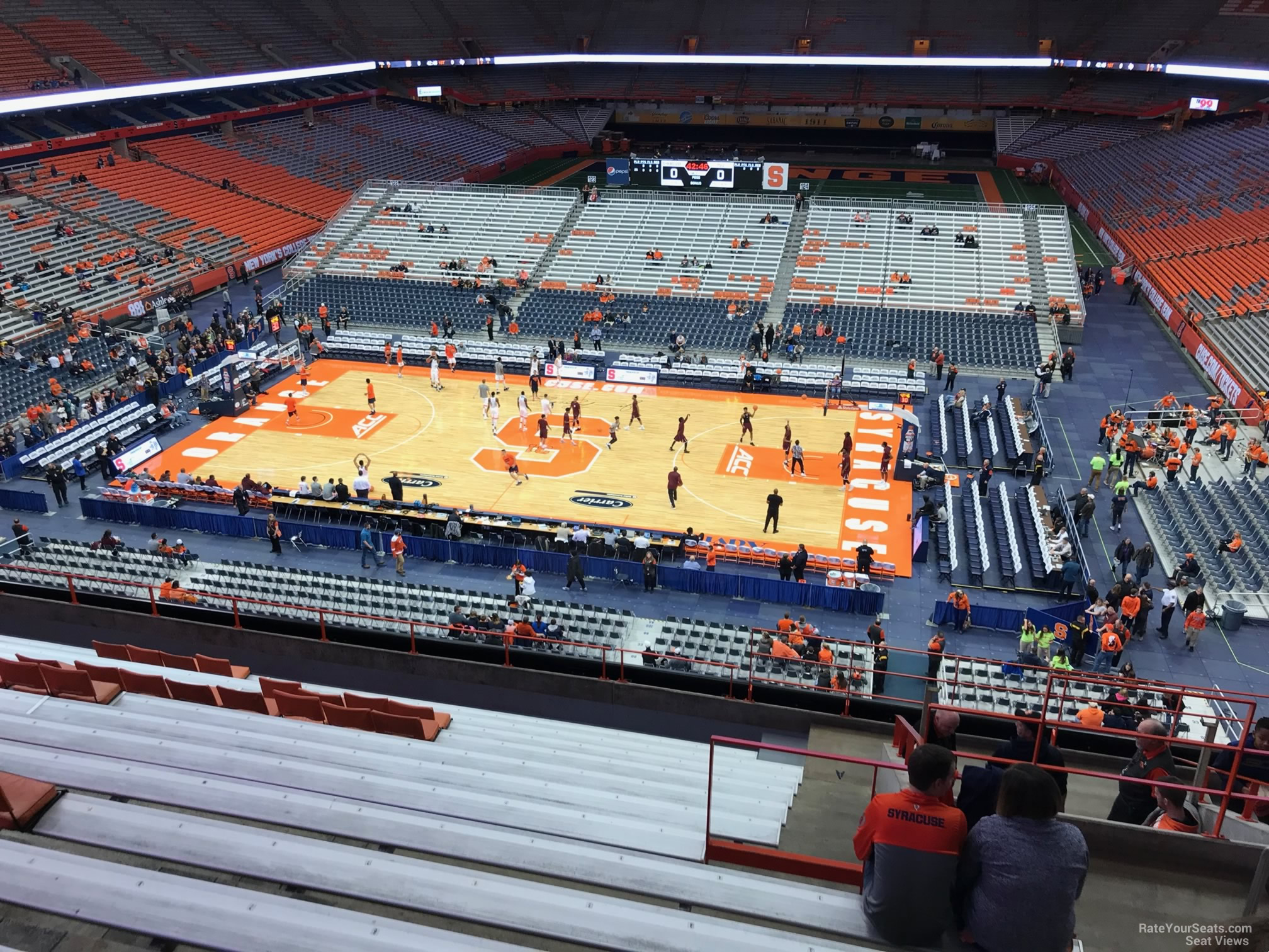 section 309, row m seat view  for basketball - carrier dome