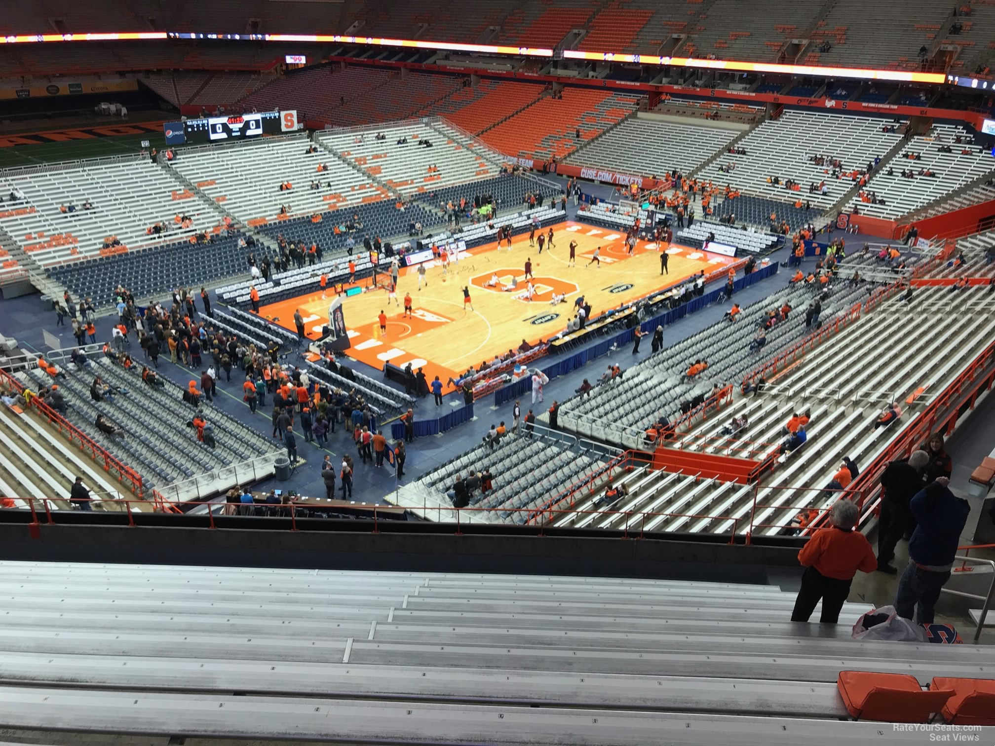 section 313, row m seat view  for basketball - carrier dome