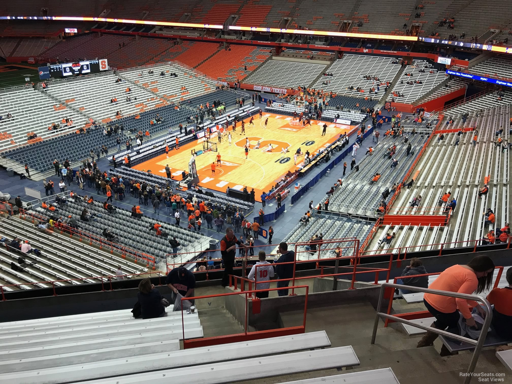 section 314, row m seat view  for basketball - carrier dome