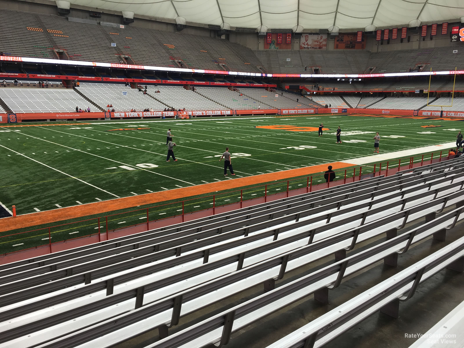 section 104, row m seat view  for football - carrier dome