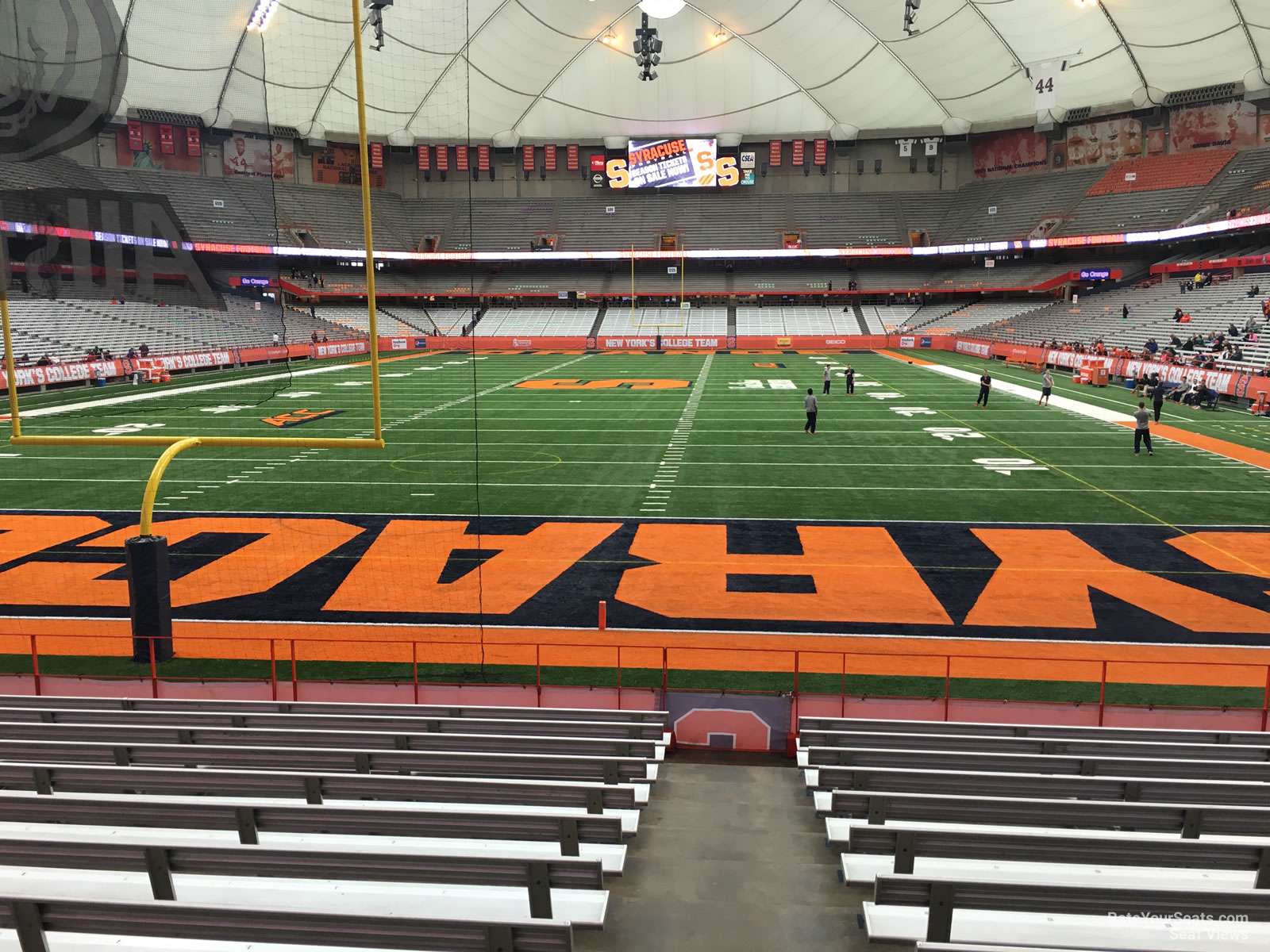 section 108, row m seat view  for football - carrier dome