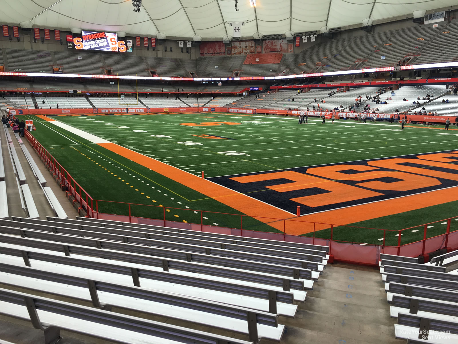 section 111, row m seat view  for football - carrier dome