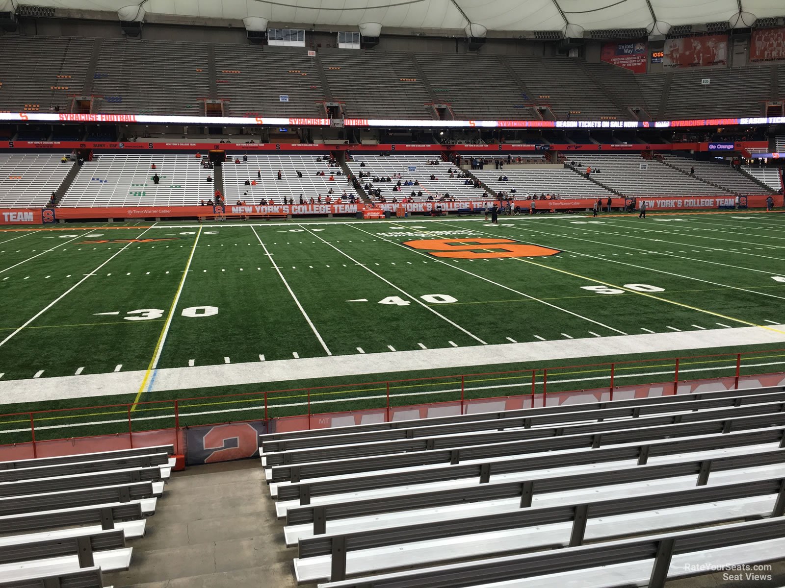 section 117, row m seat view  for football - carrier dome