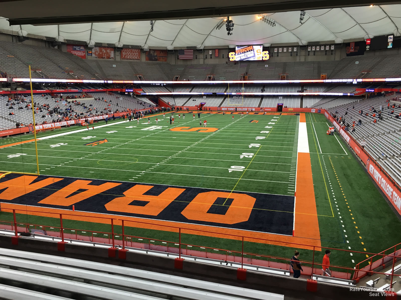 section 246, row h seat view  for football - carrier dome