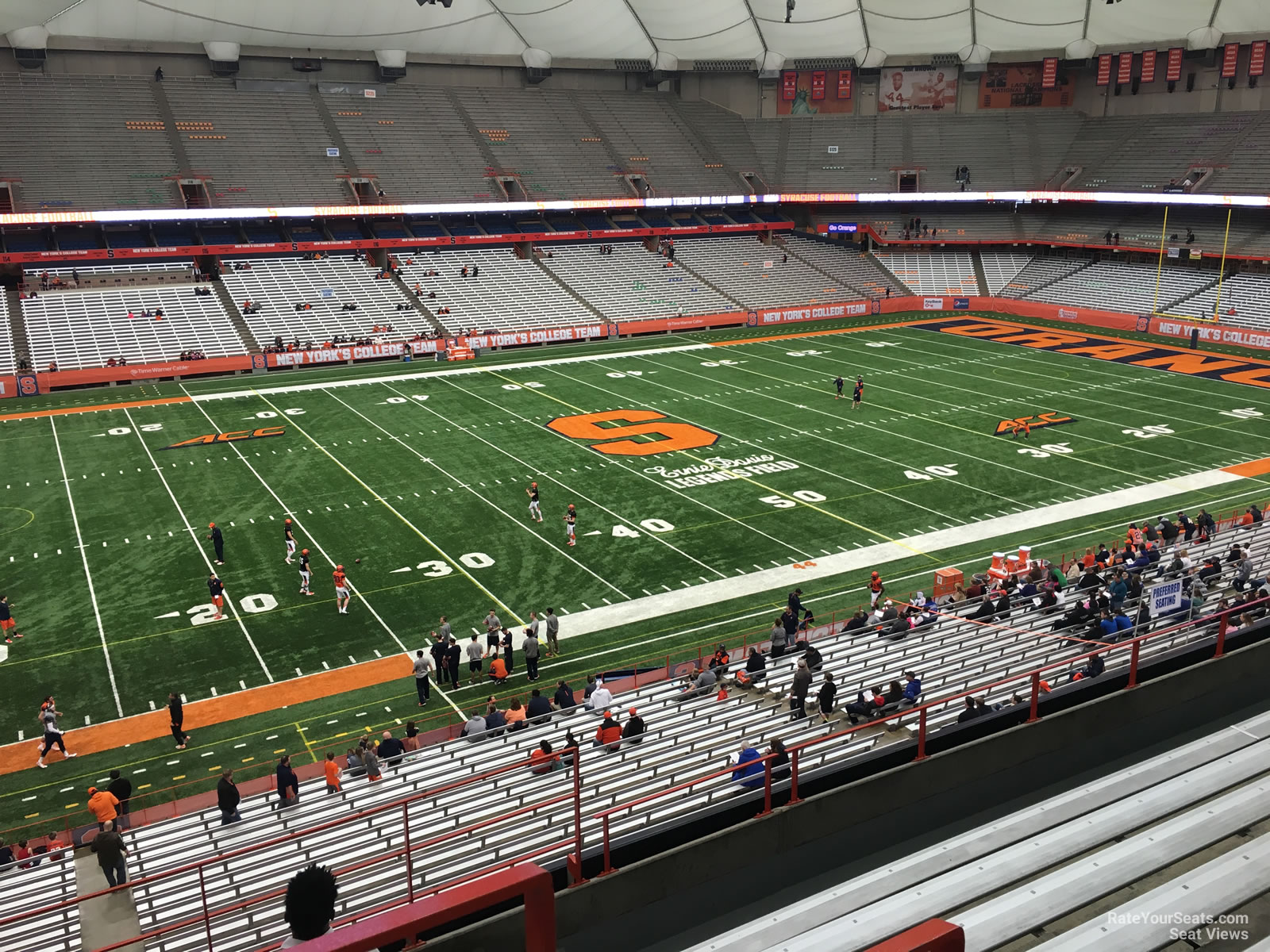 section 303, row p seat view  for football - carrier dome