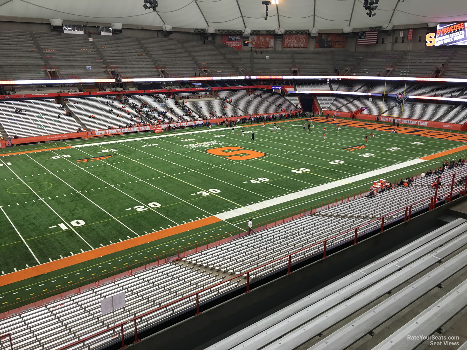 section 322, row p seat view  for football - carrier dome