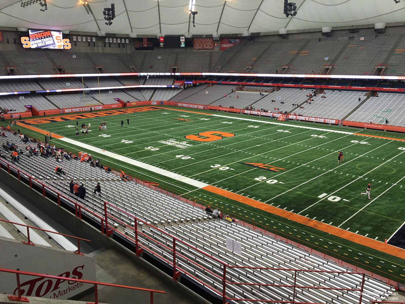 section 333, row p seat view  for football - carrier dome