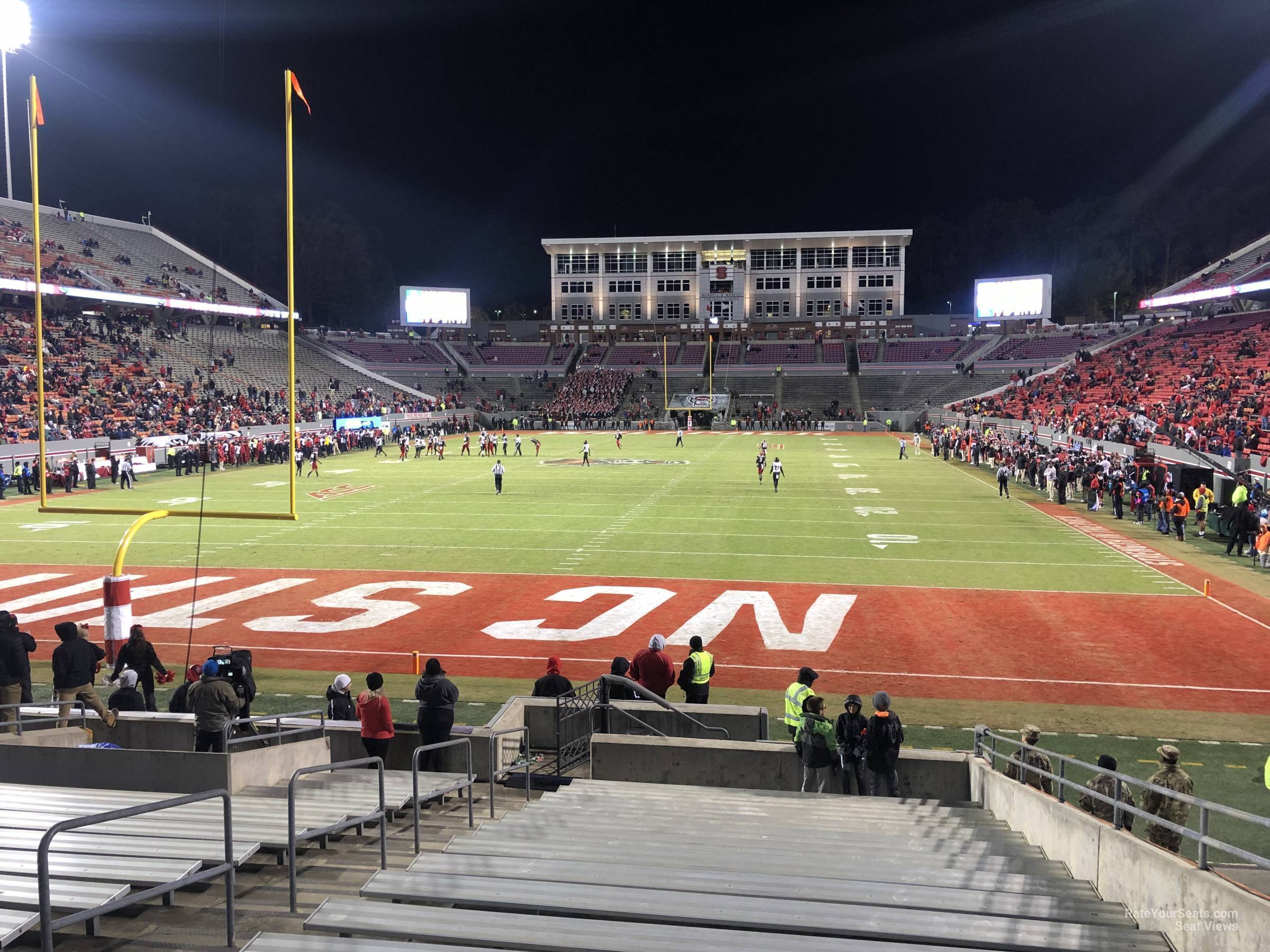 section 122, row l seat view  - carter-finley stadium