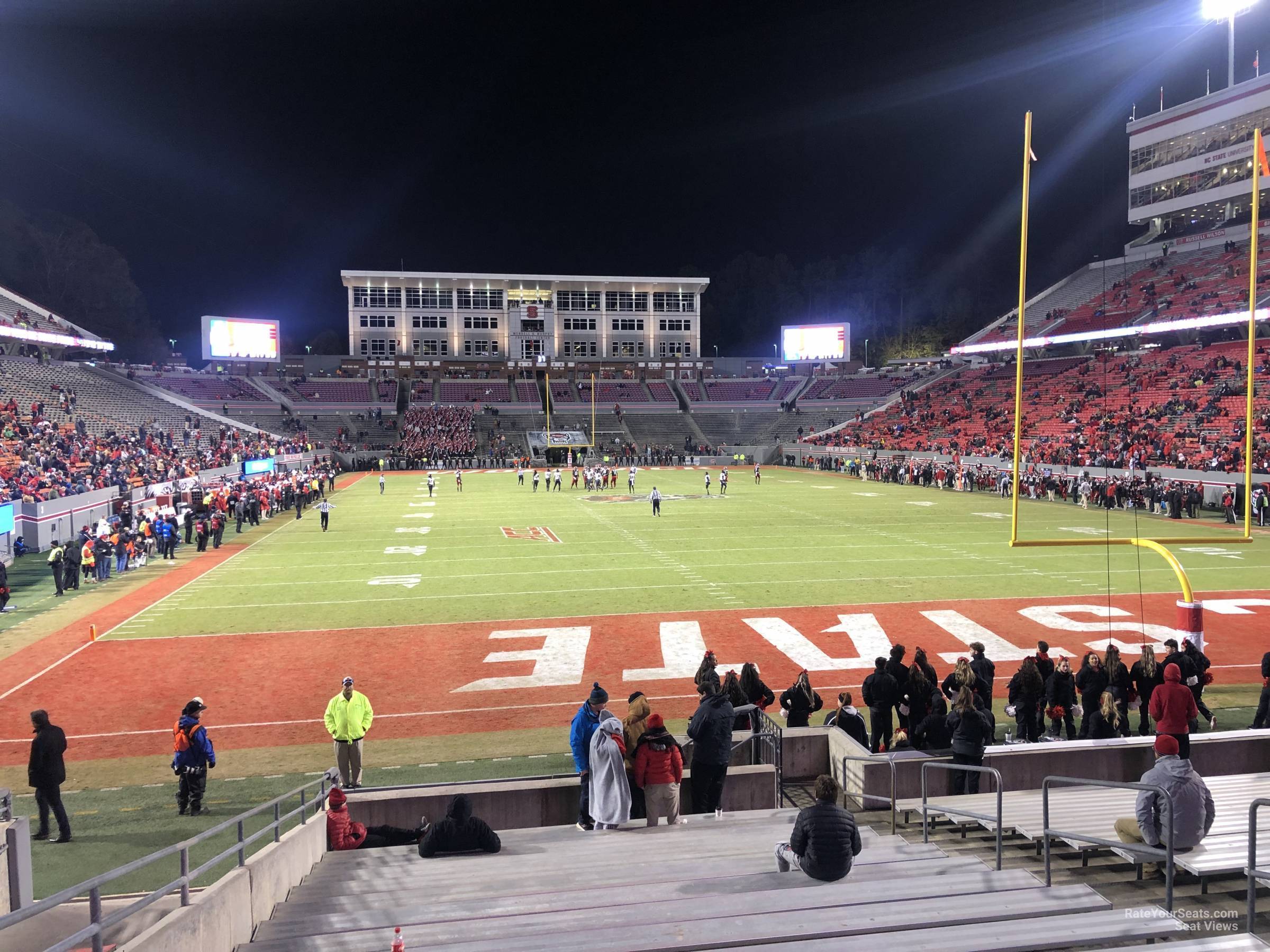 section 125, row l seat view  - carter-finley stadium