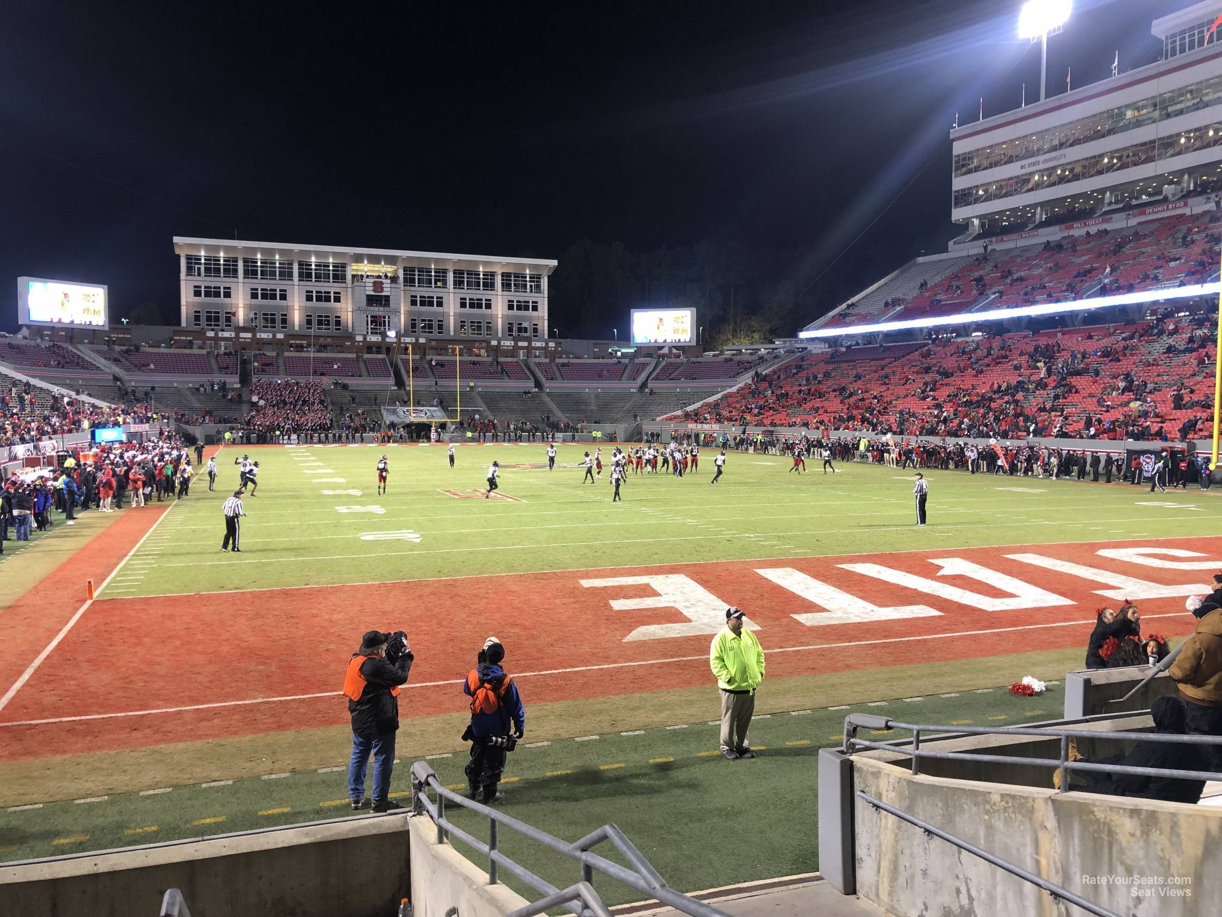section 126, row a seat view  - carter-finley stadium