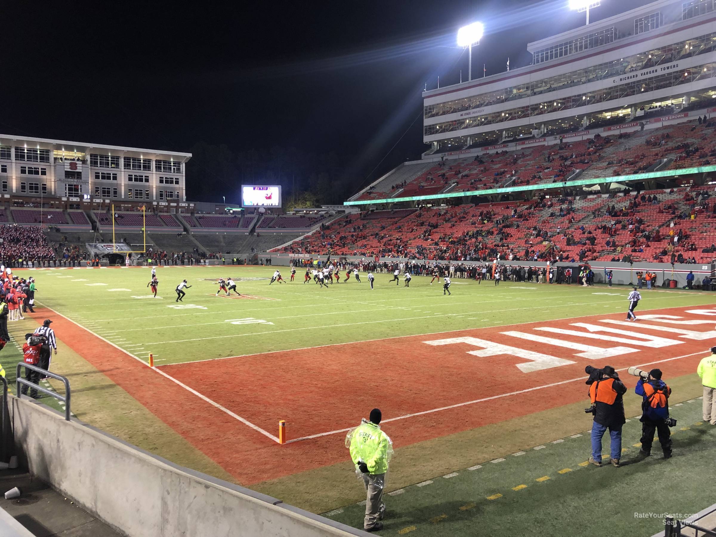 section 127, row a seat view  - carter-finley stadium
