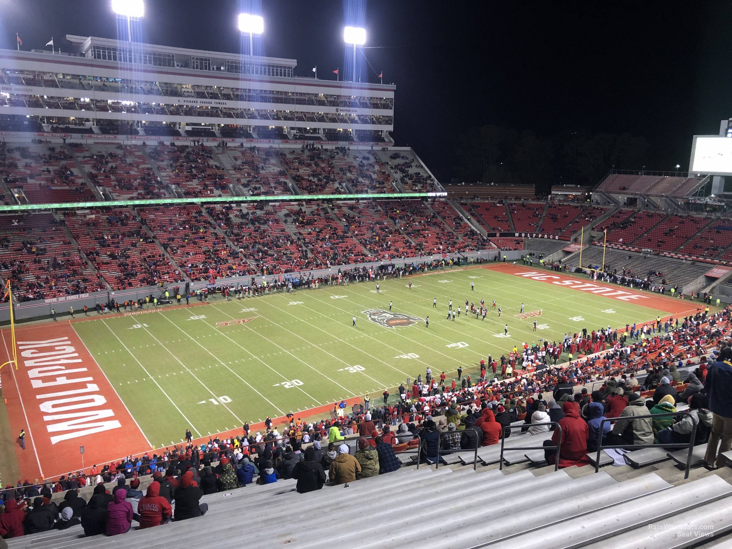 section 15, row ff seat view  - carter-finley stadium