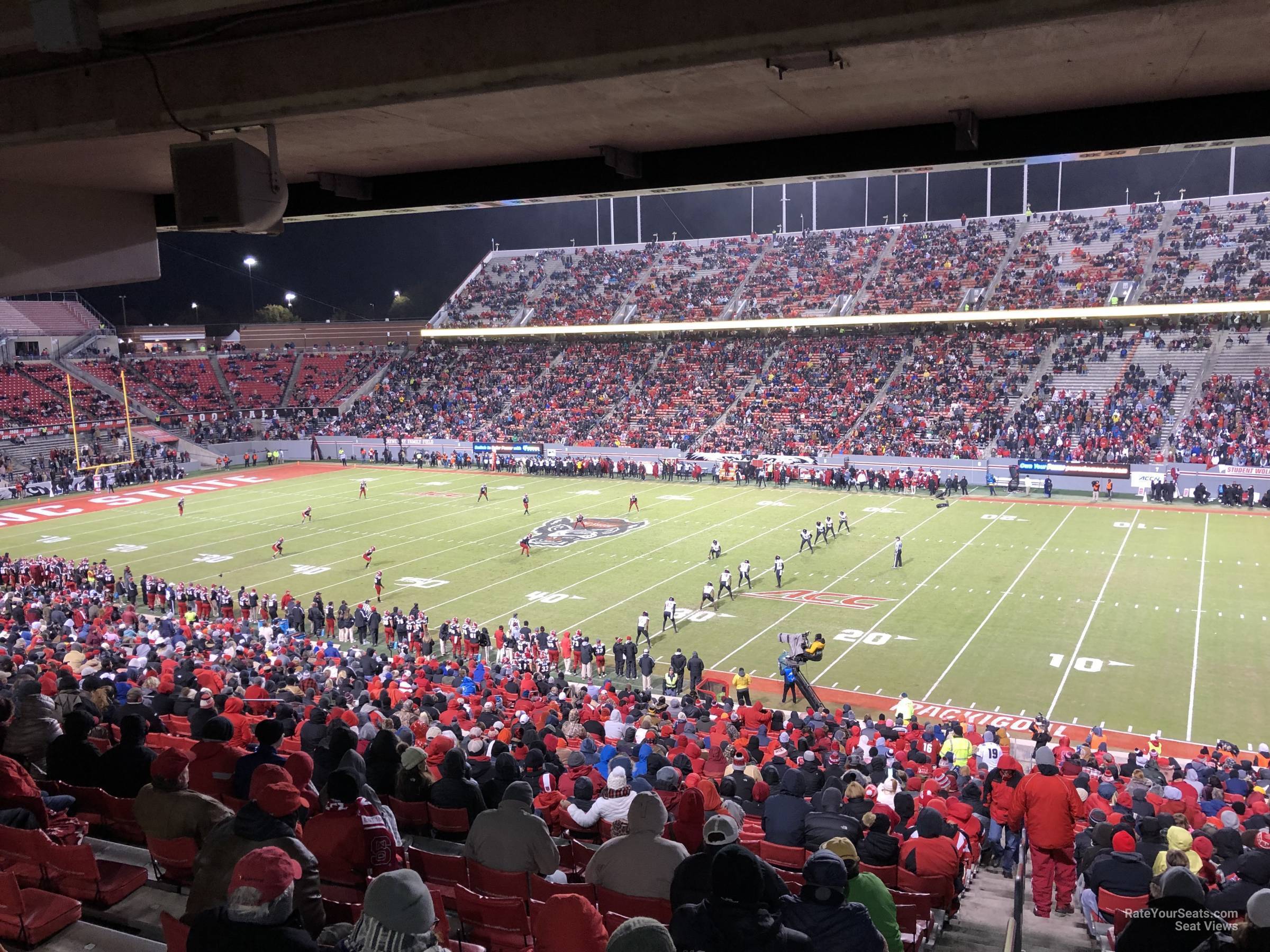 section 18, row rr seat view  - carter-finley stadium