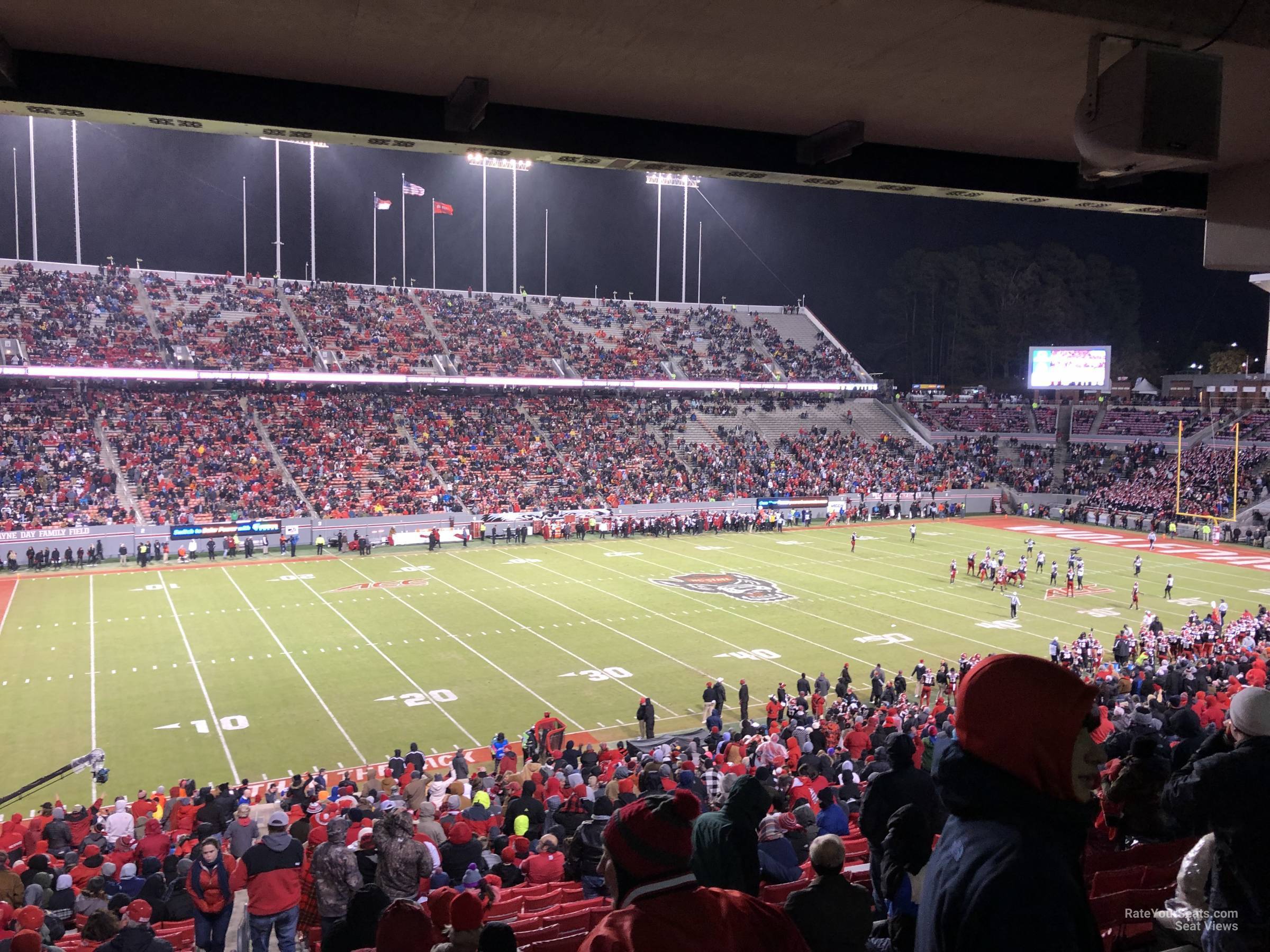 section 23, row rr seat view  - carter-finley stadium