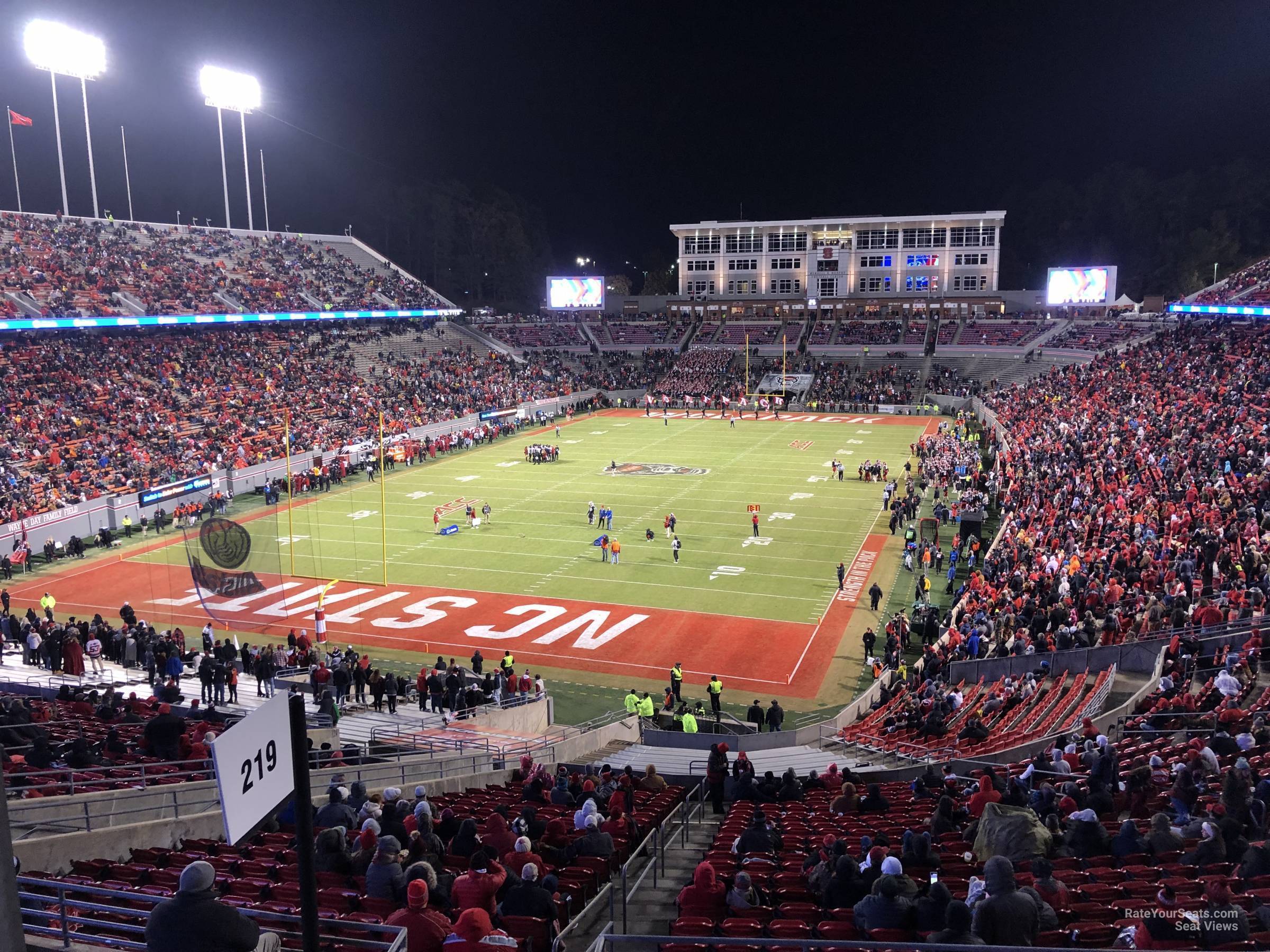 section 319, row a seat view  - carter-finley stadium