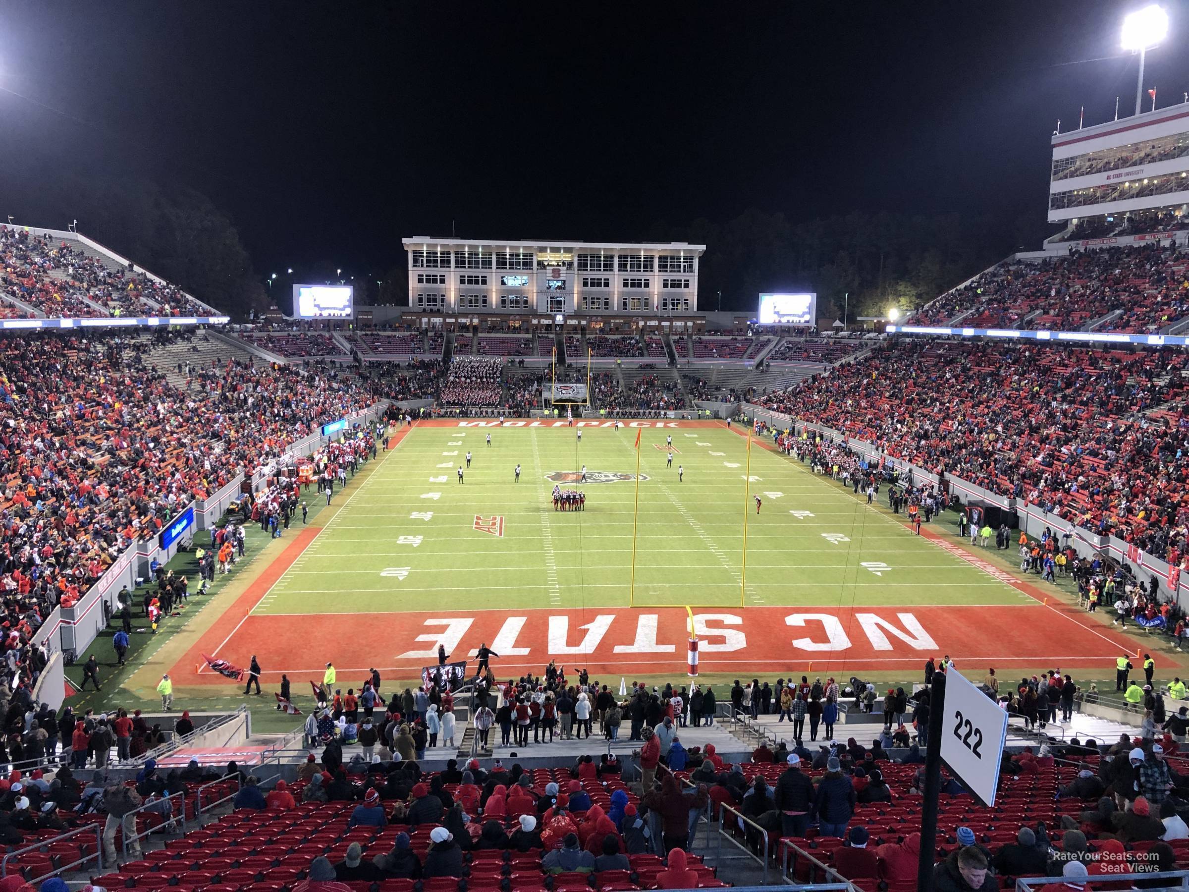 section 323, row a seat view  - carter-finley stadium