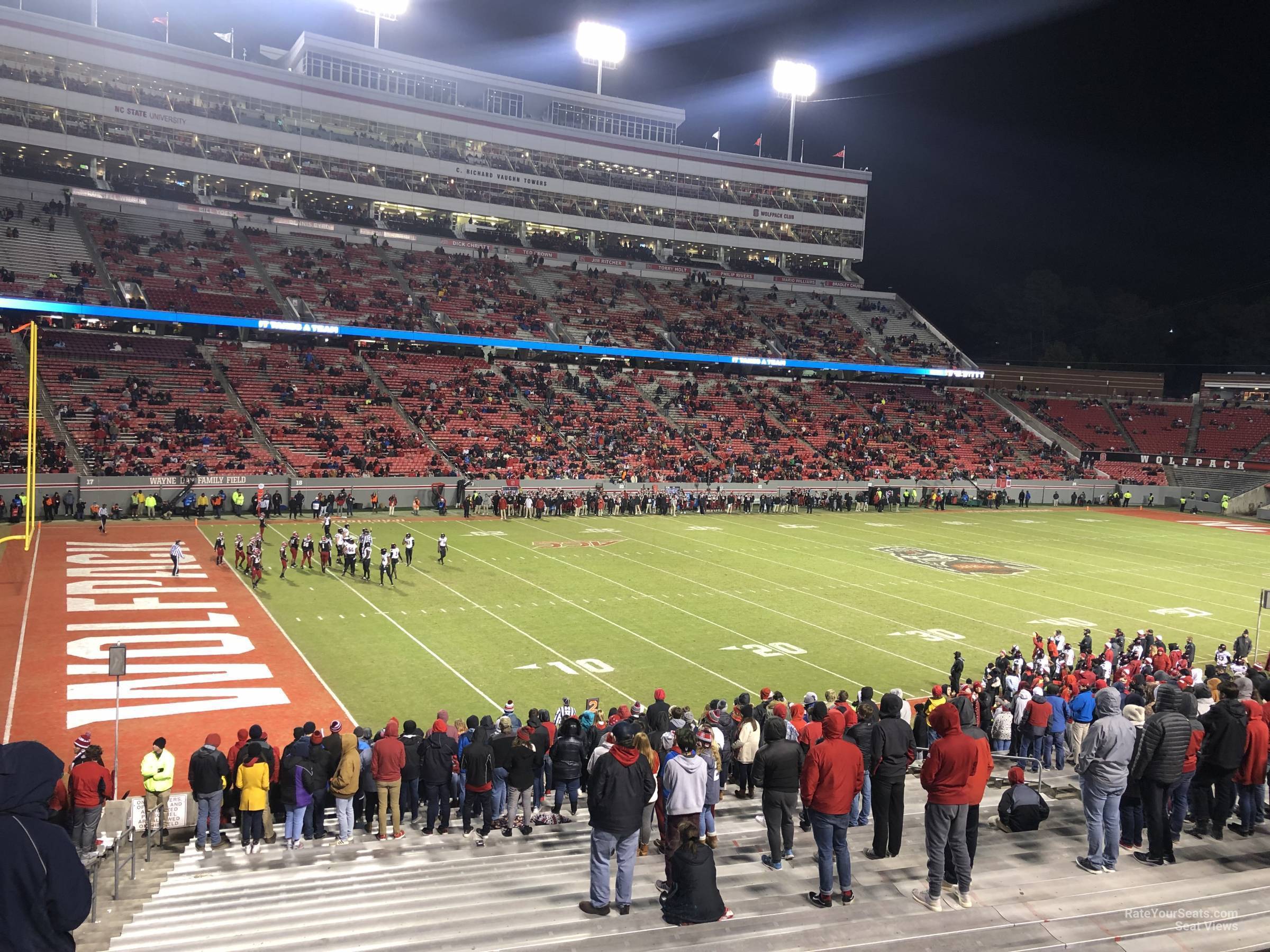 section 8, row ff seat view  - carter-finley stadium