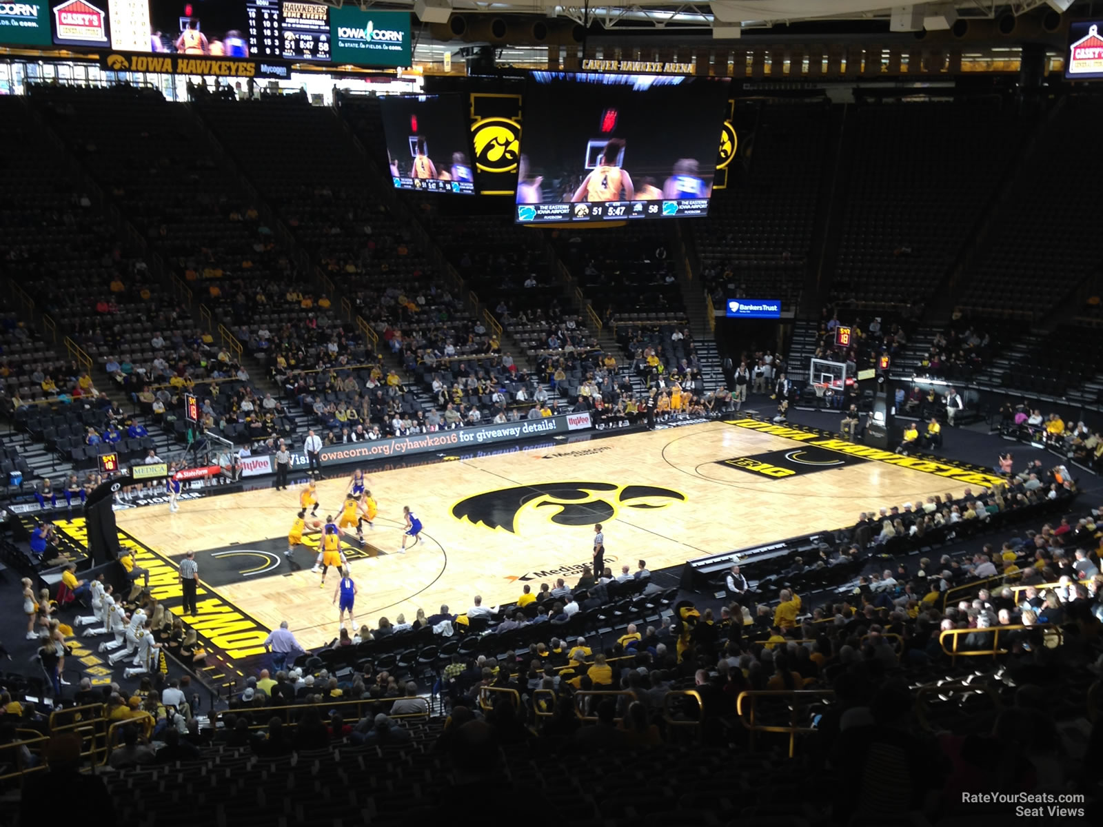 Carver Hawkeye Arena Seating Chart Number Of Rows Elcho Table