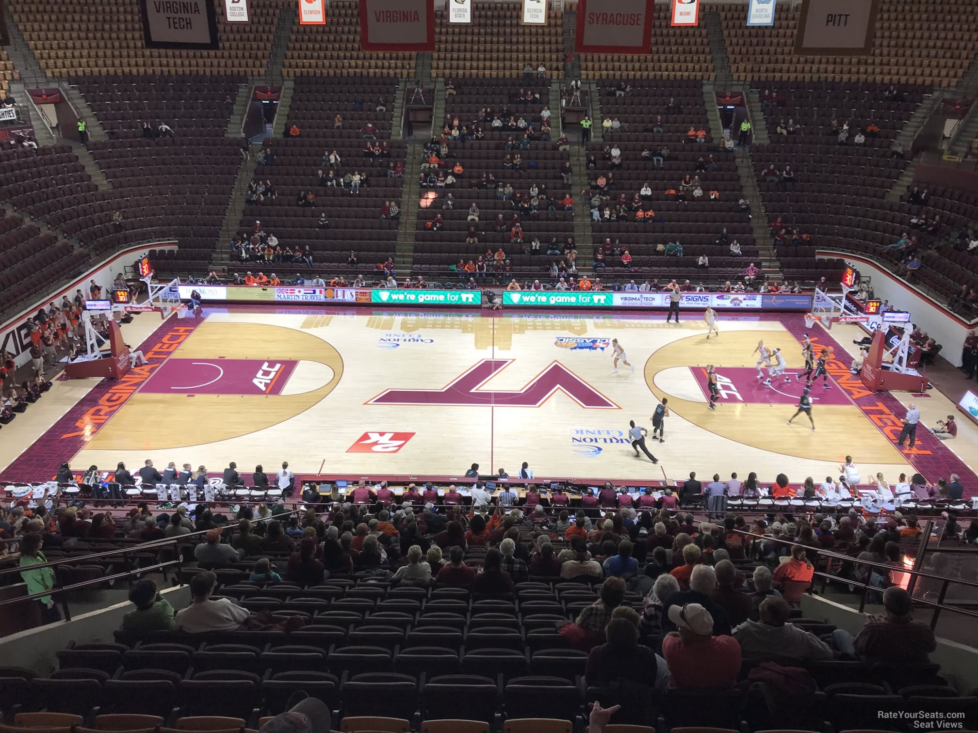 section 10, row bb seat view  - cassell coliseum