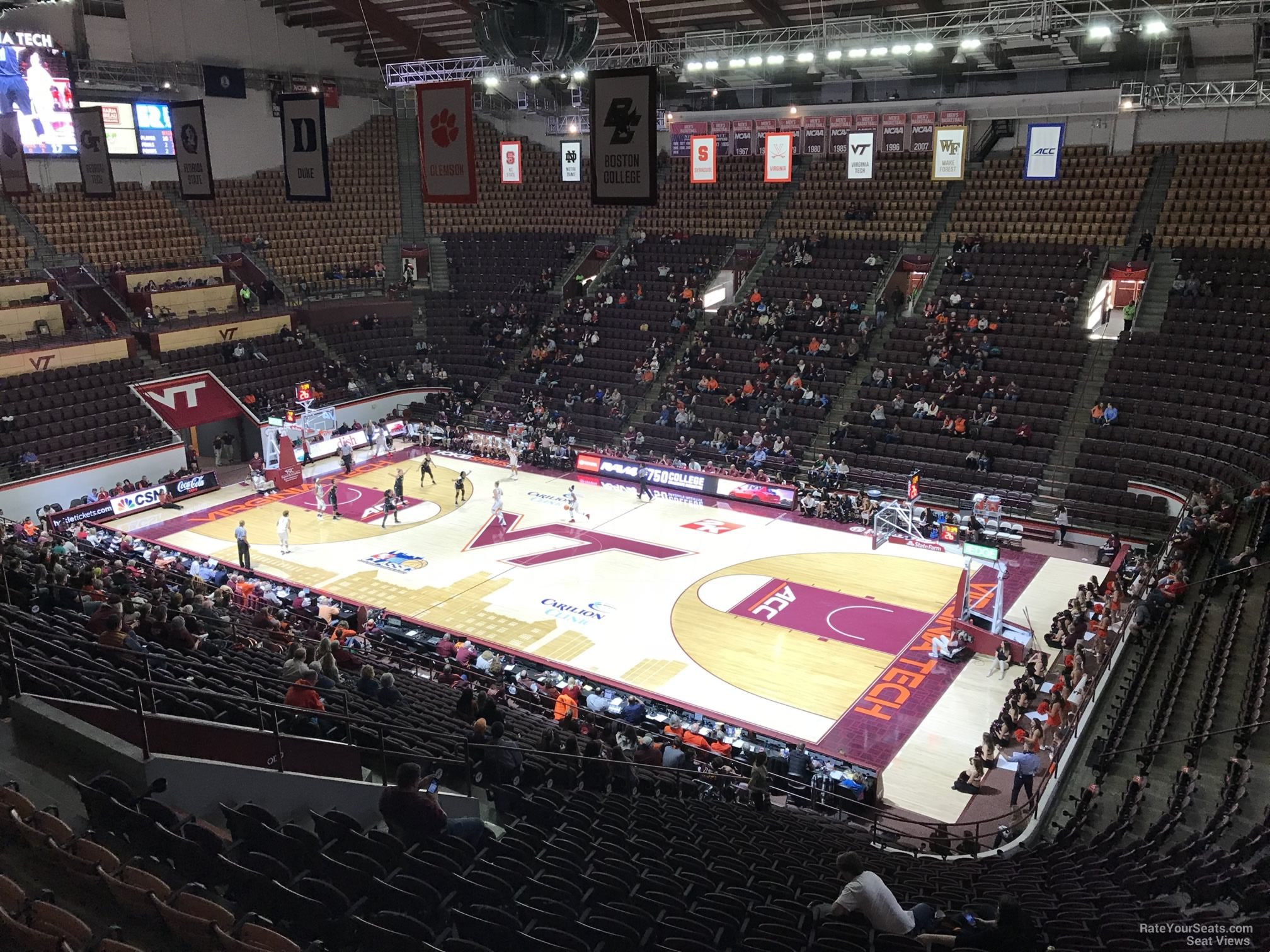 section 5, row bb seat view  - cassell coliseum