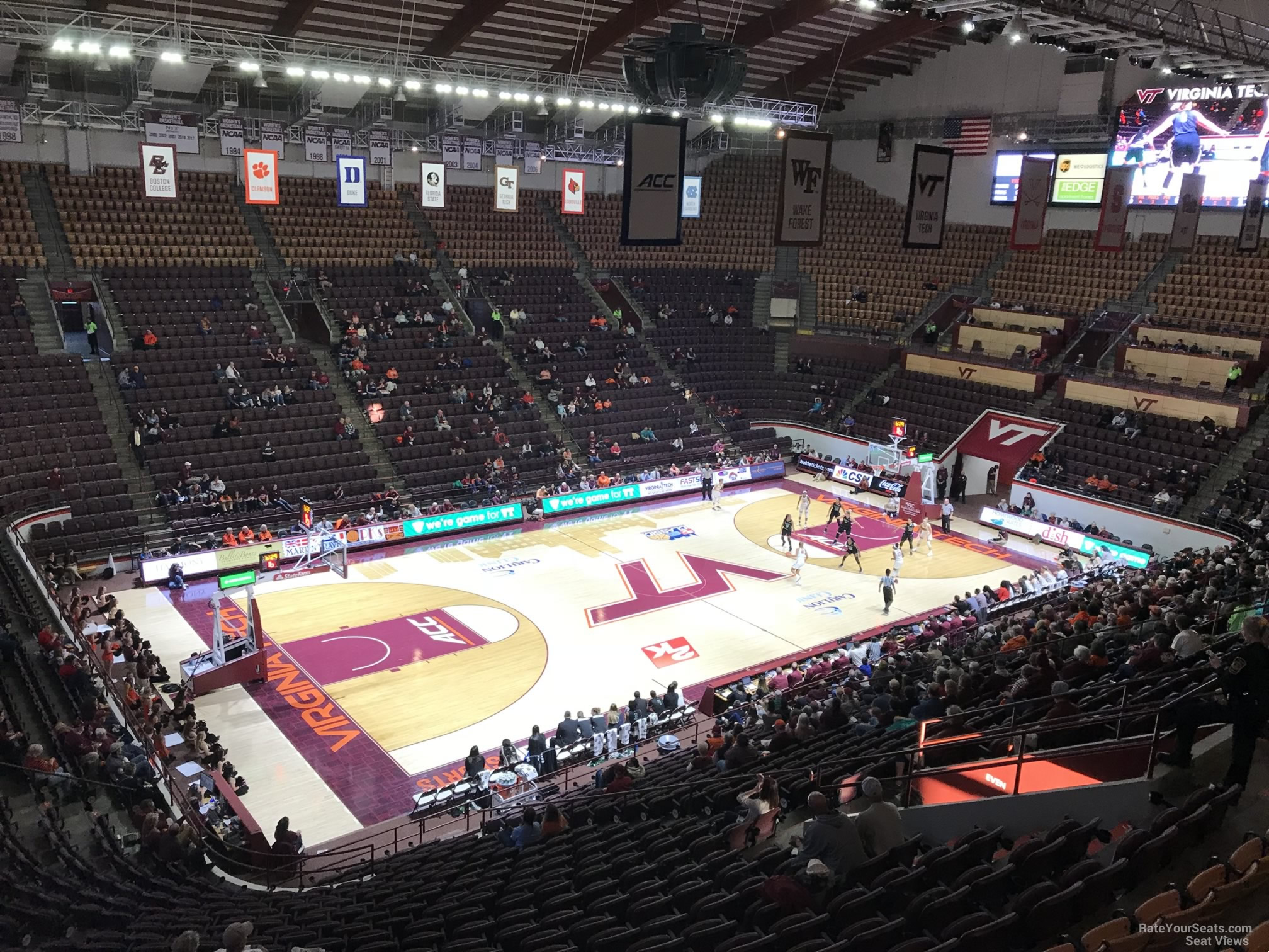 section 6, row bb seat view  - cassell coliseum