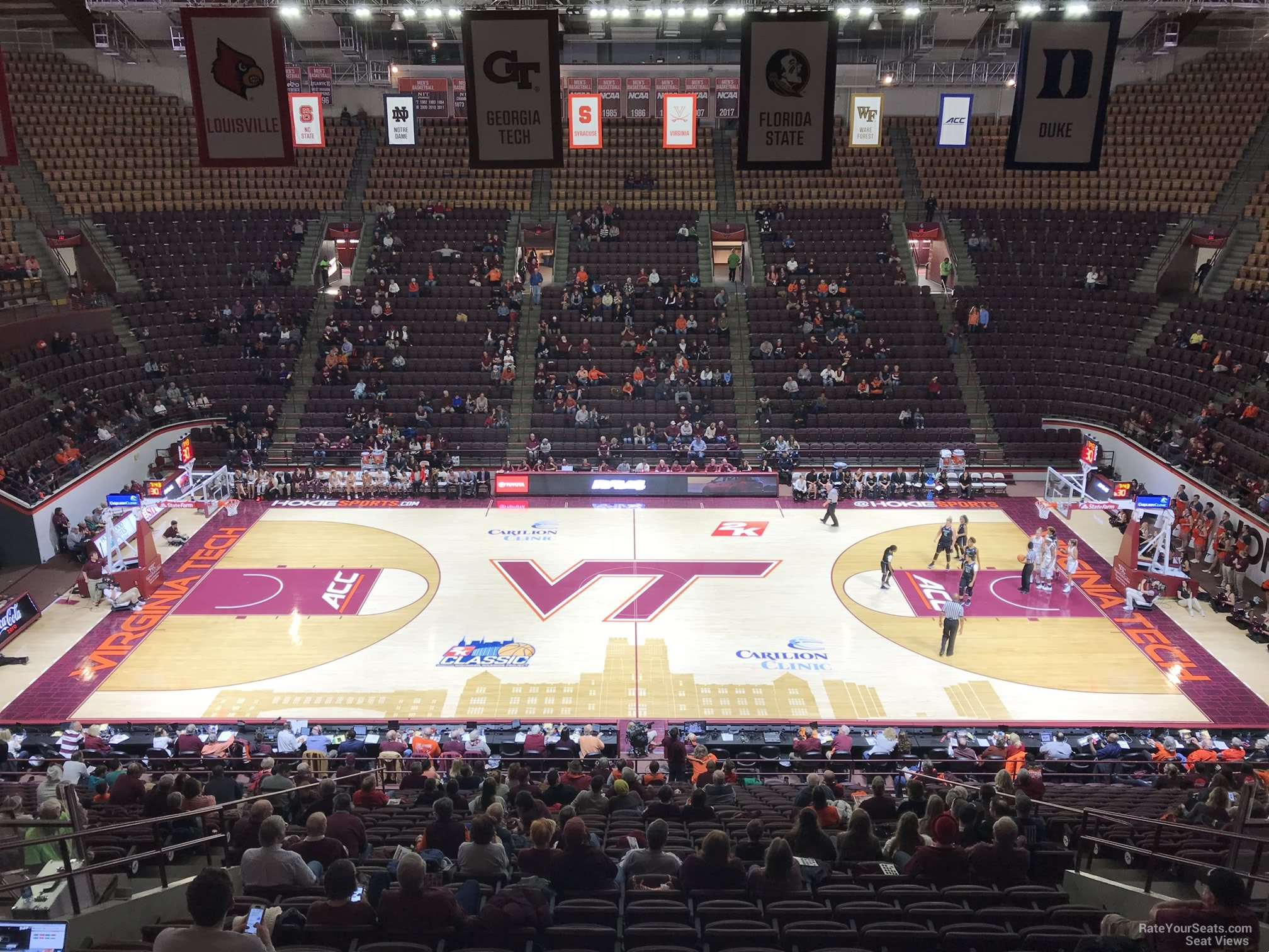 section 9, row bb seat view  - cassell coliseum