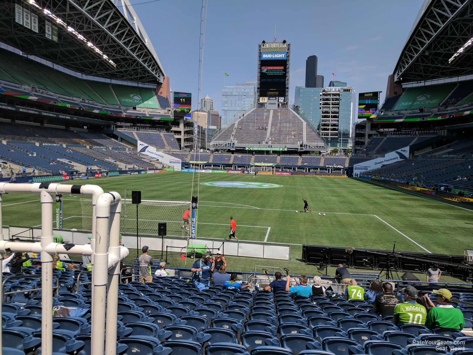 section 121, row r seat view  for soccer - lumen field