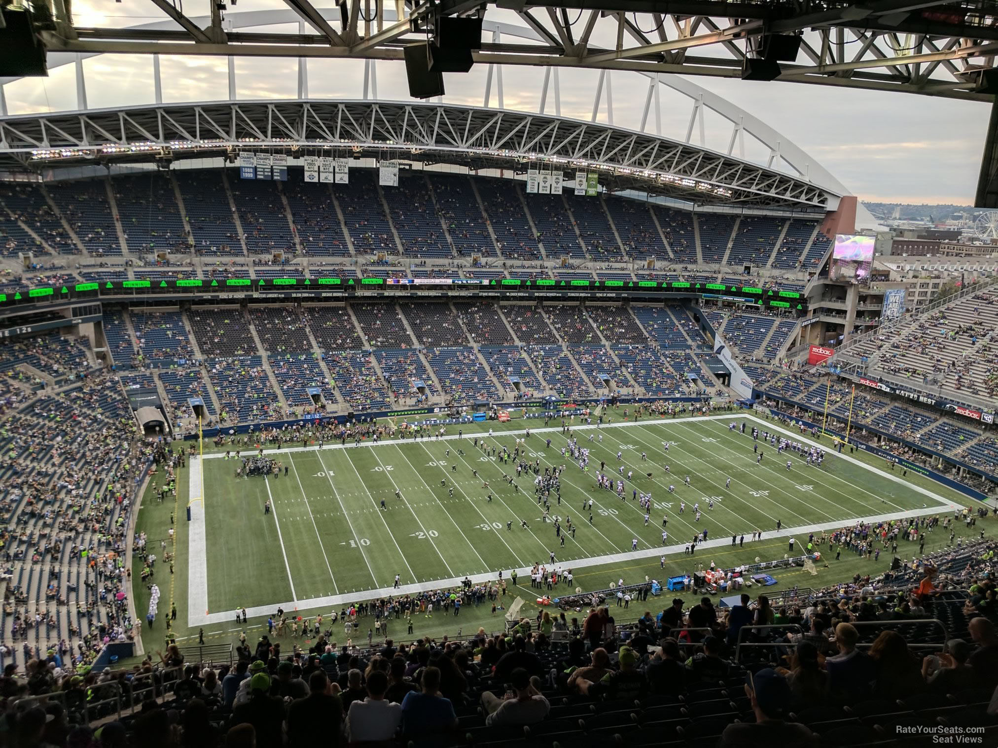 Seahawks vs Rams Opening Game Two Tickets: Section 313 7 rows up